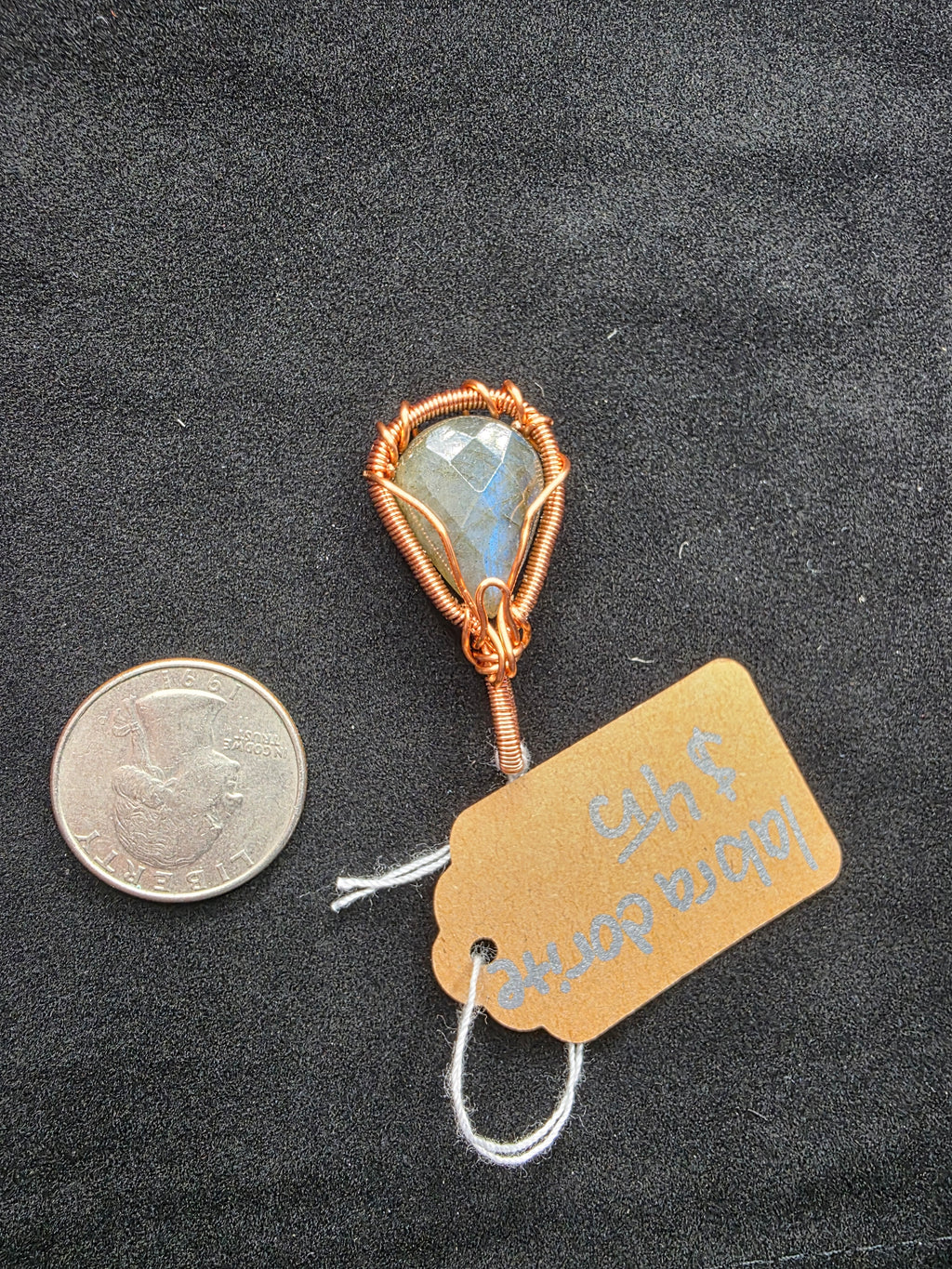 Labradorite Teardrop Pendant