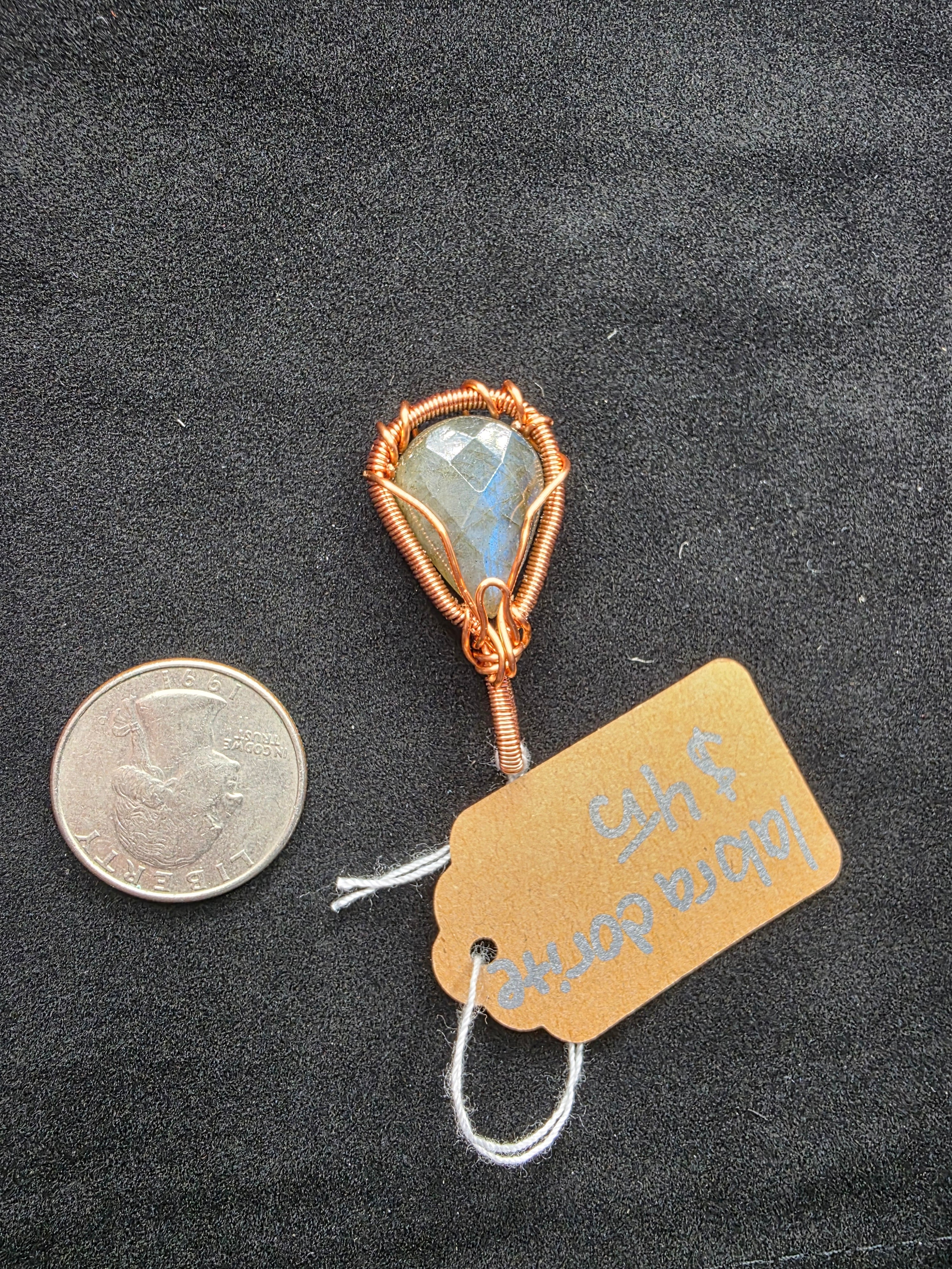 Labradorite Teardrop Pendant