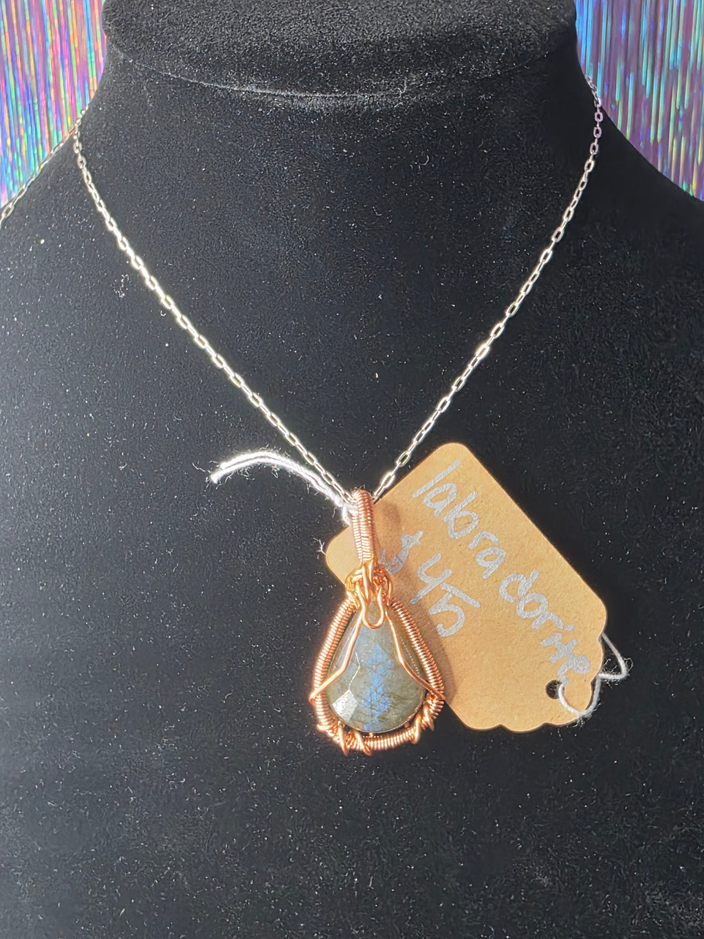 Labradorite Teardrop Pendant