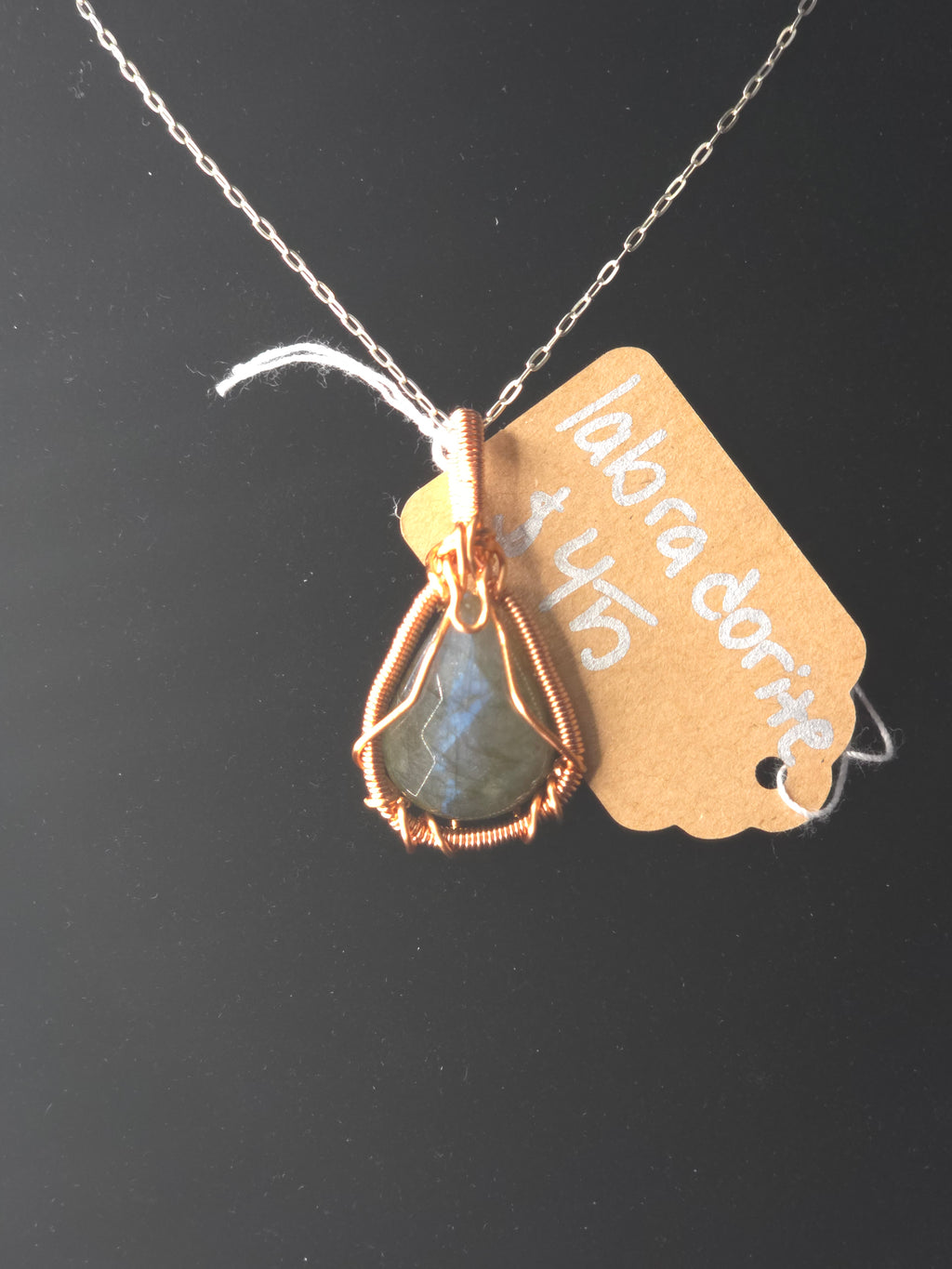 Labradorite Teardrop Pendant