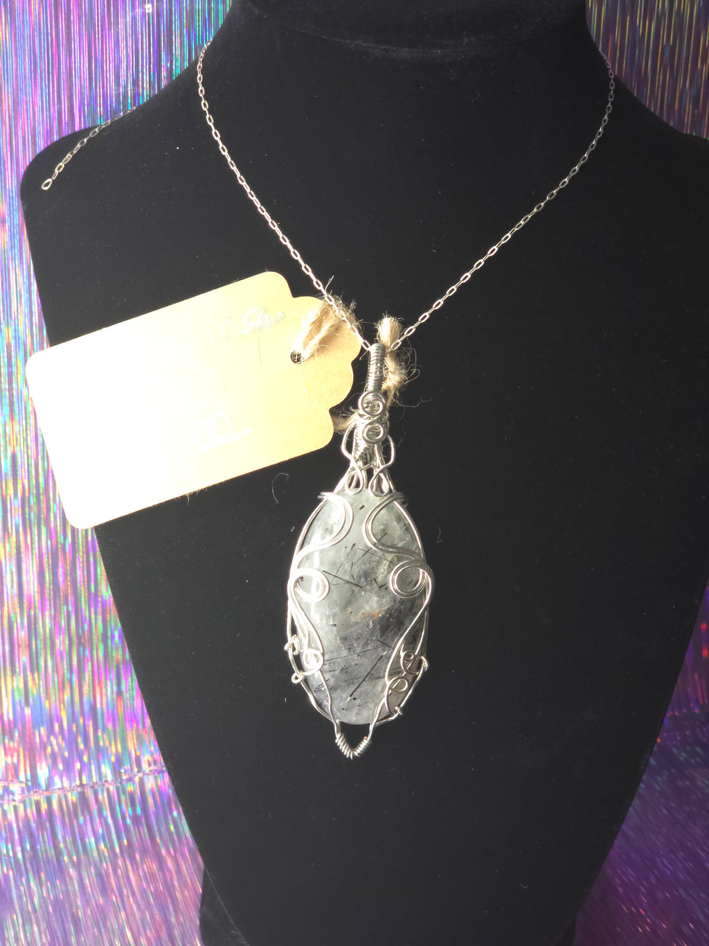Tourmalinated Quartz Pendant