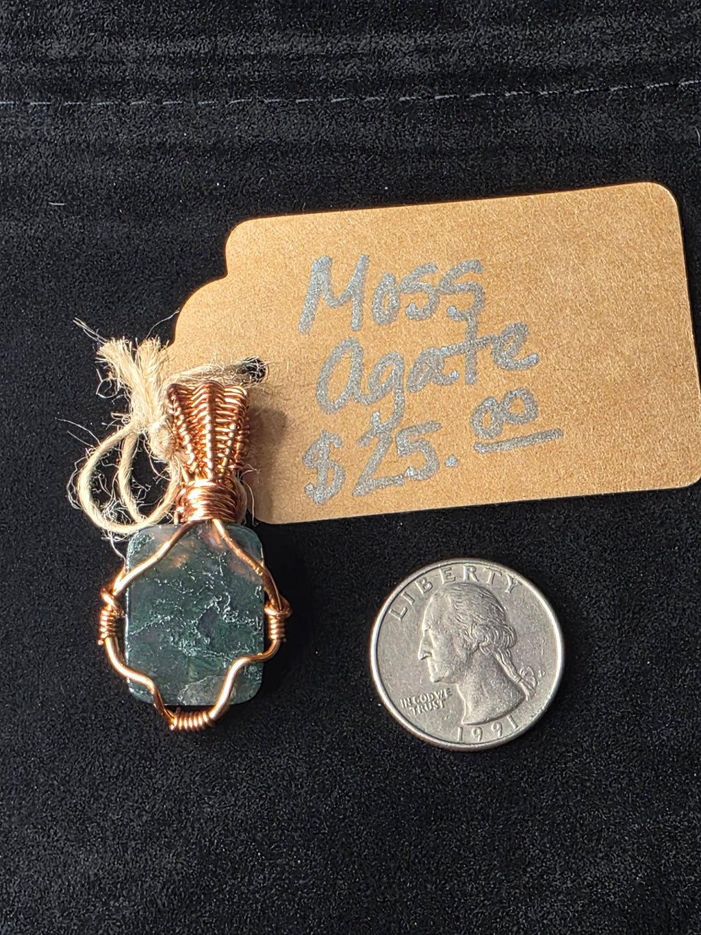 Moss Agate Mini Pendant