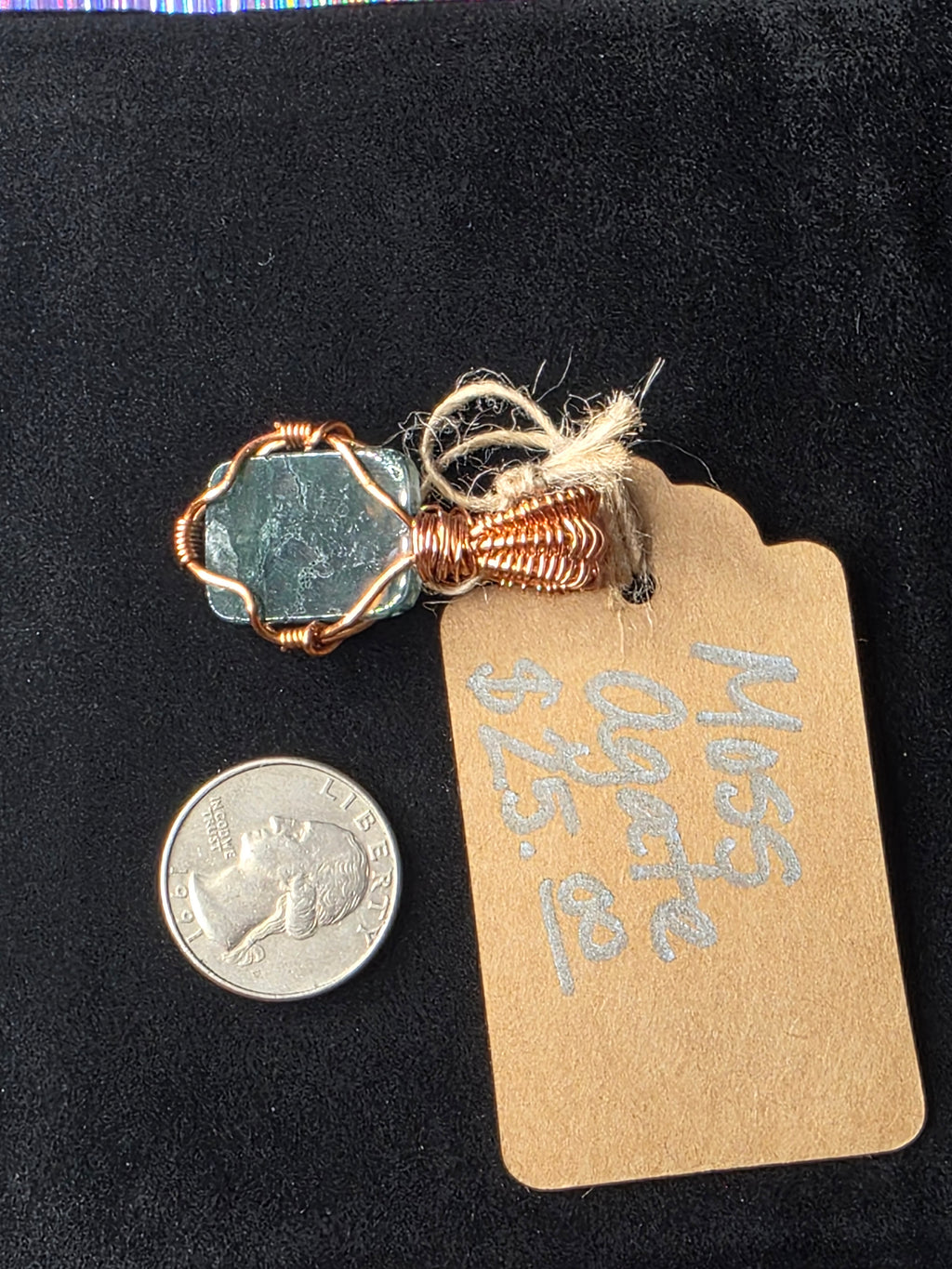 Moss Agate Mini Pendant