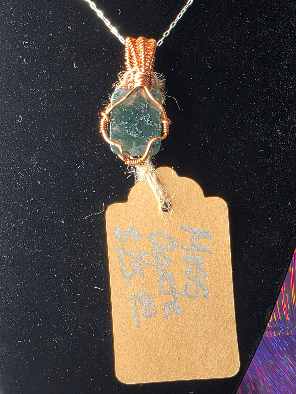 Moss Agate Mini Pendant