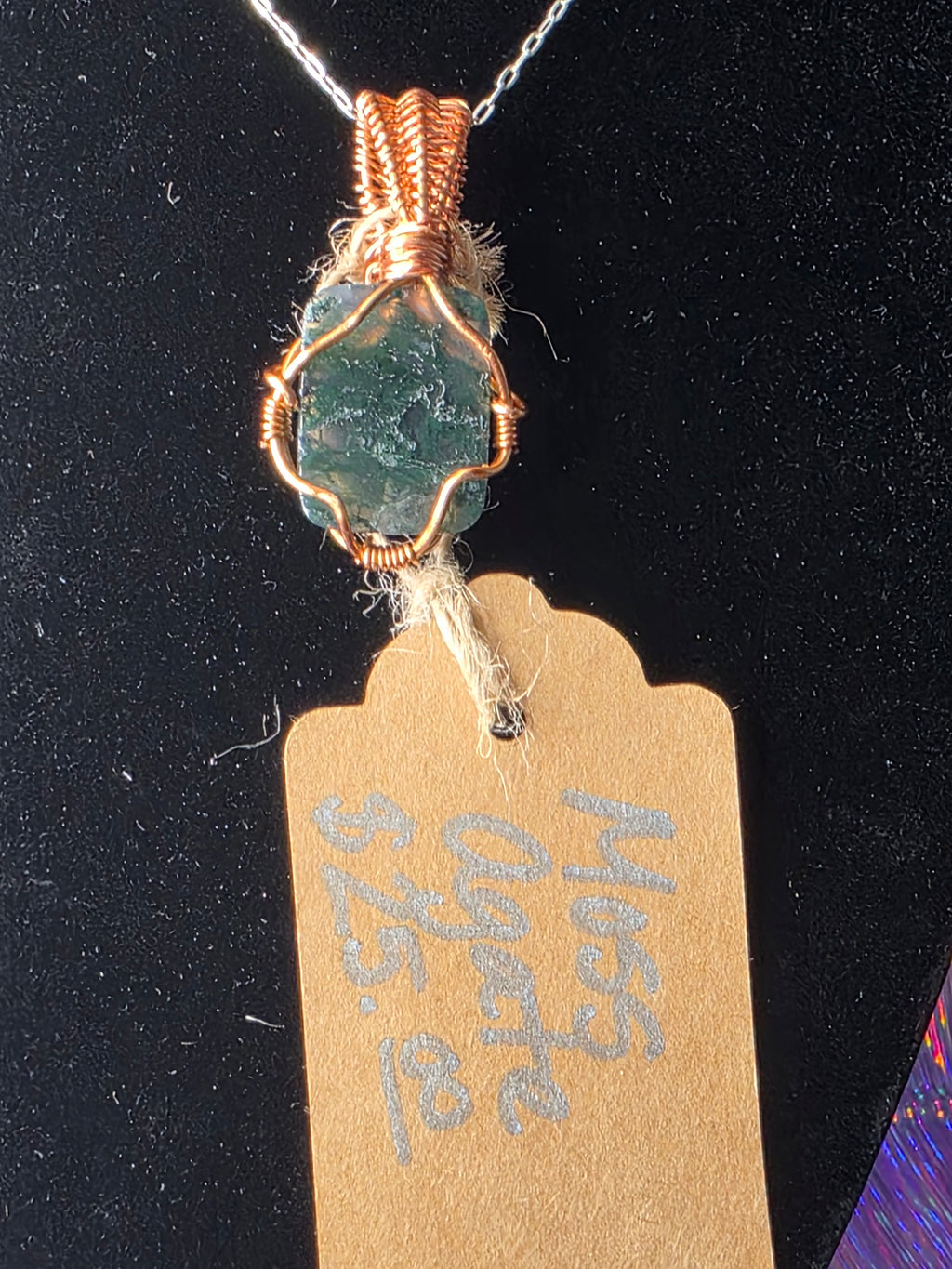 Moss Agate Mini Pendant