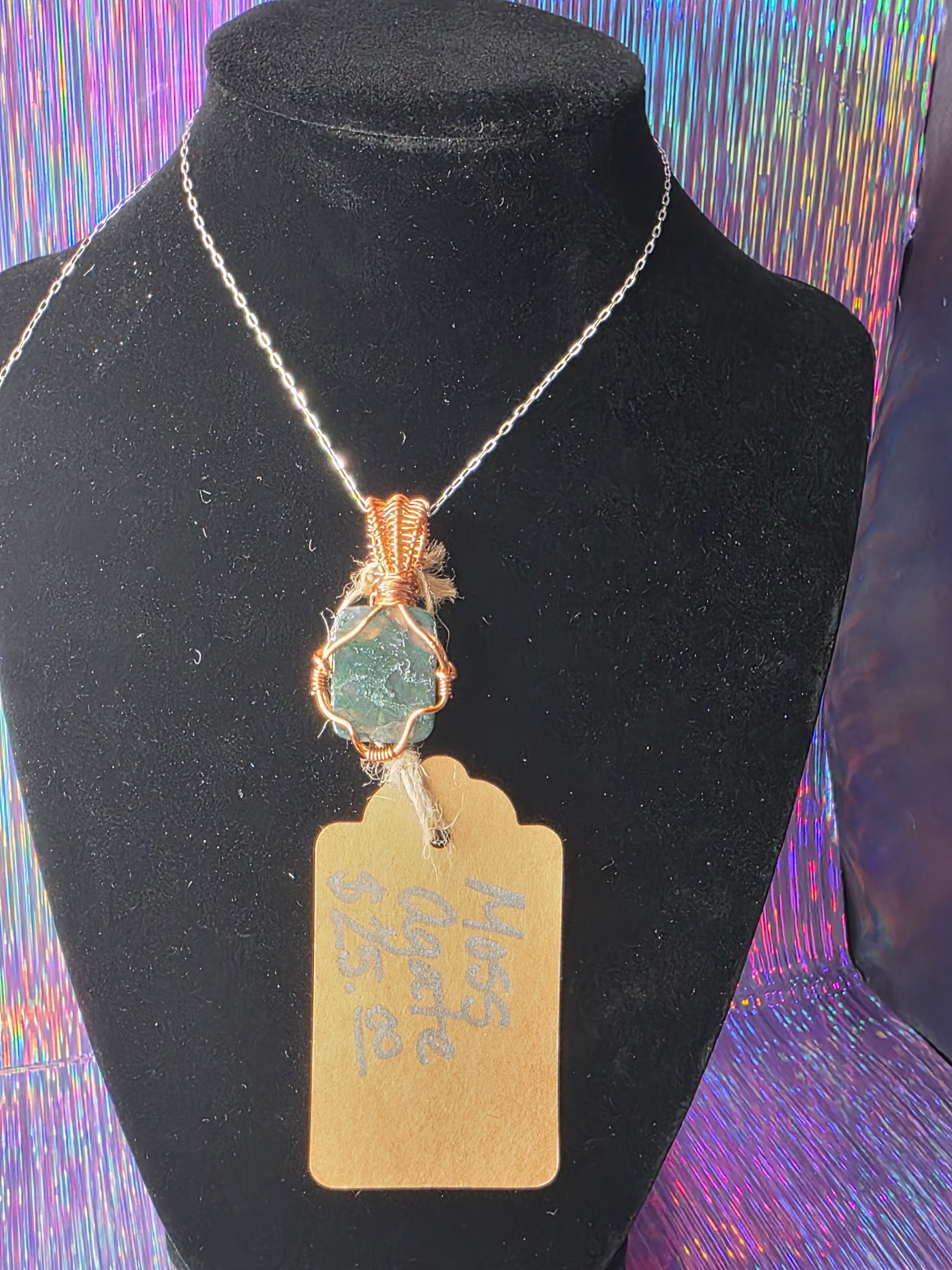 Moss Agate Mini Pendant