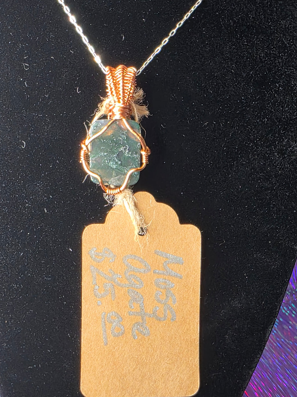 Moss Agate Mini Pendant