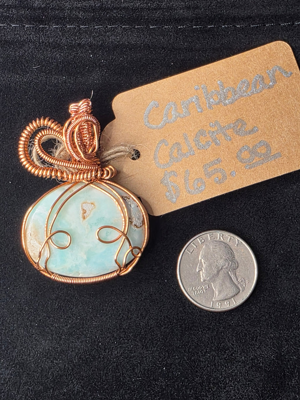 Caribbean Calcite Pendant