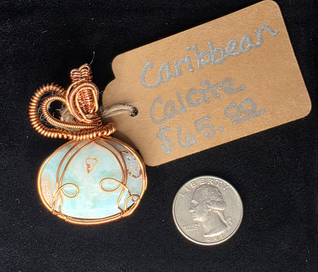 Caribbean Calcite Pendant