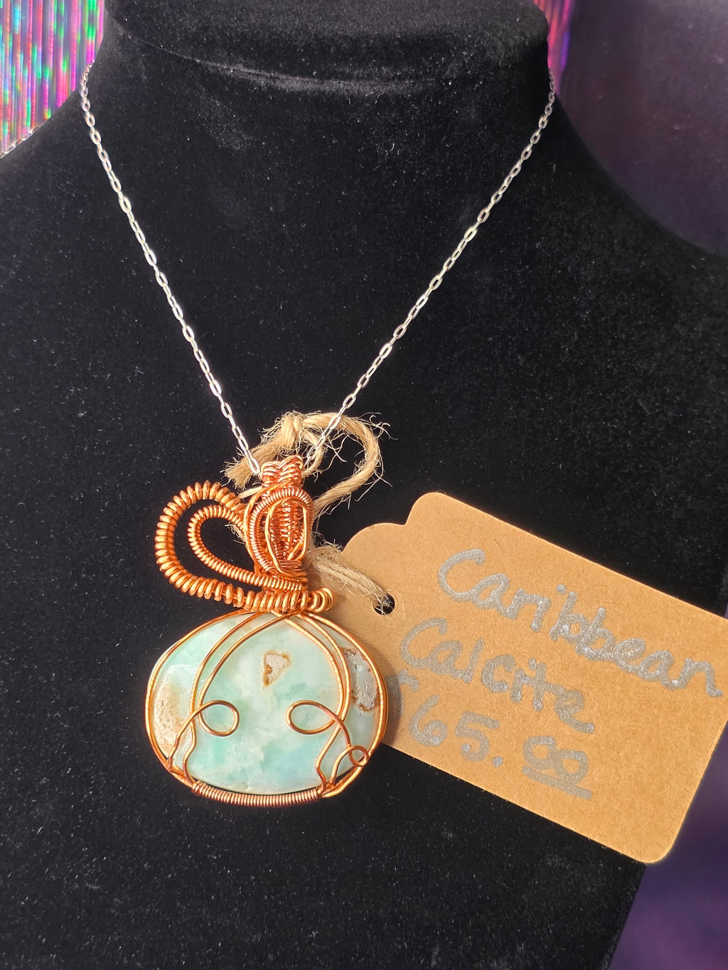 Caribbean Calcite Pendant