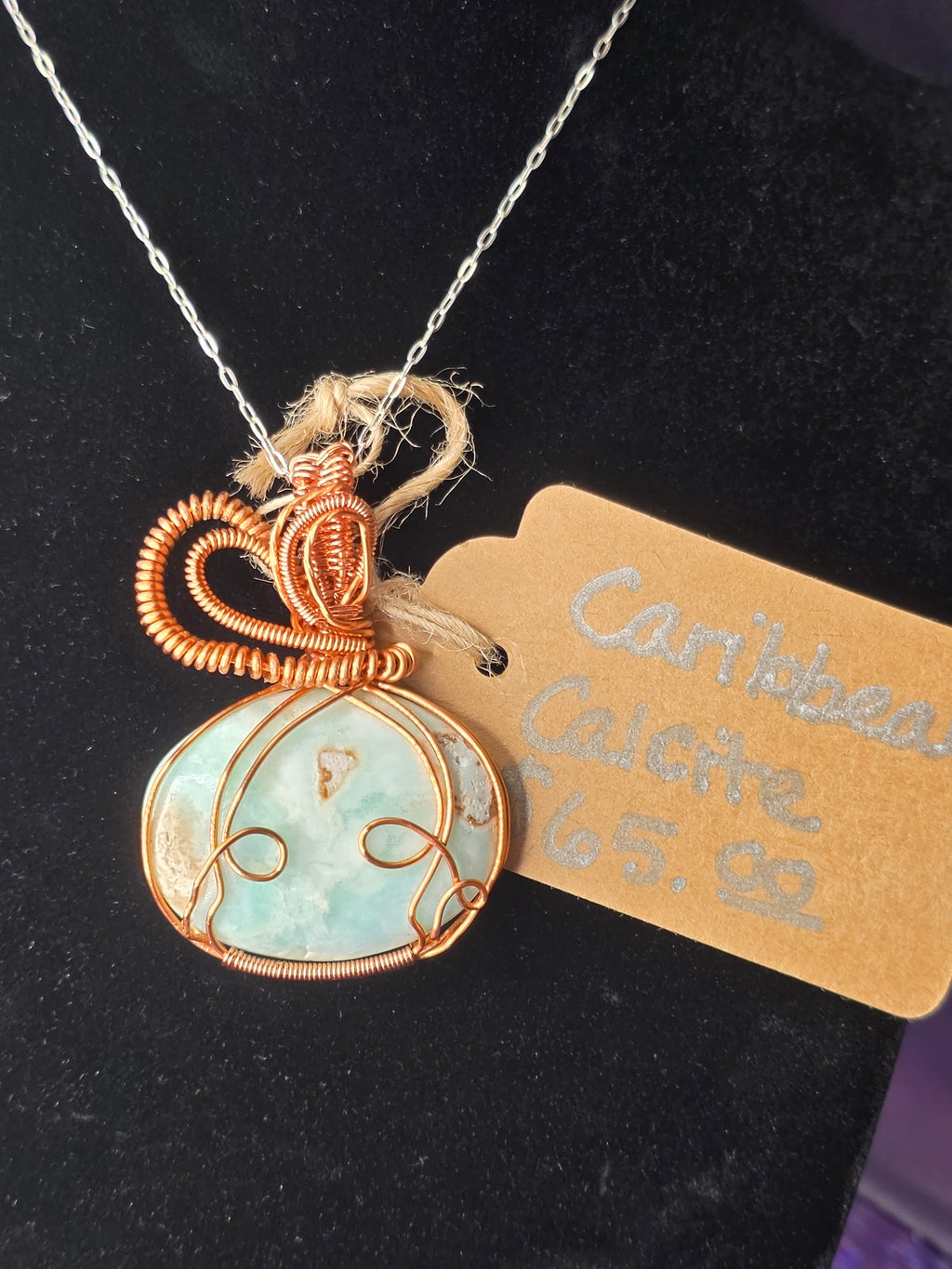 Caribbean Calcite Pendant