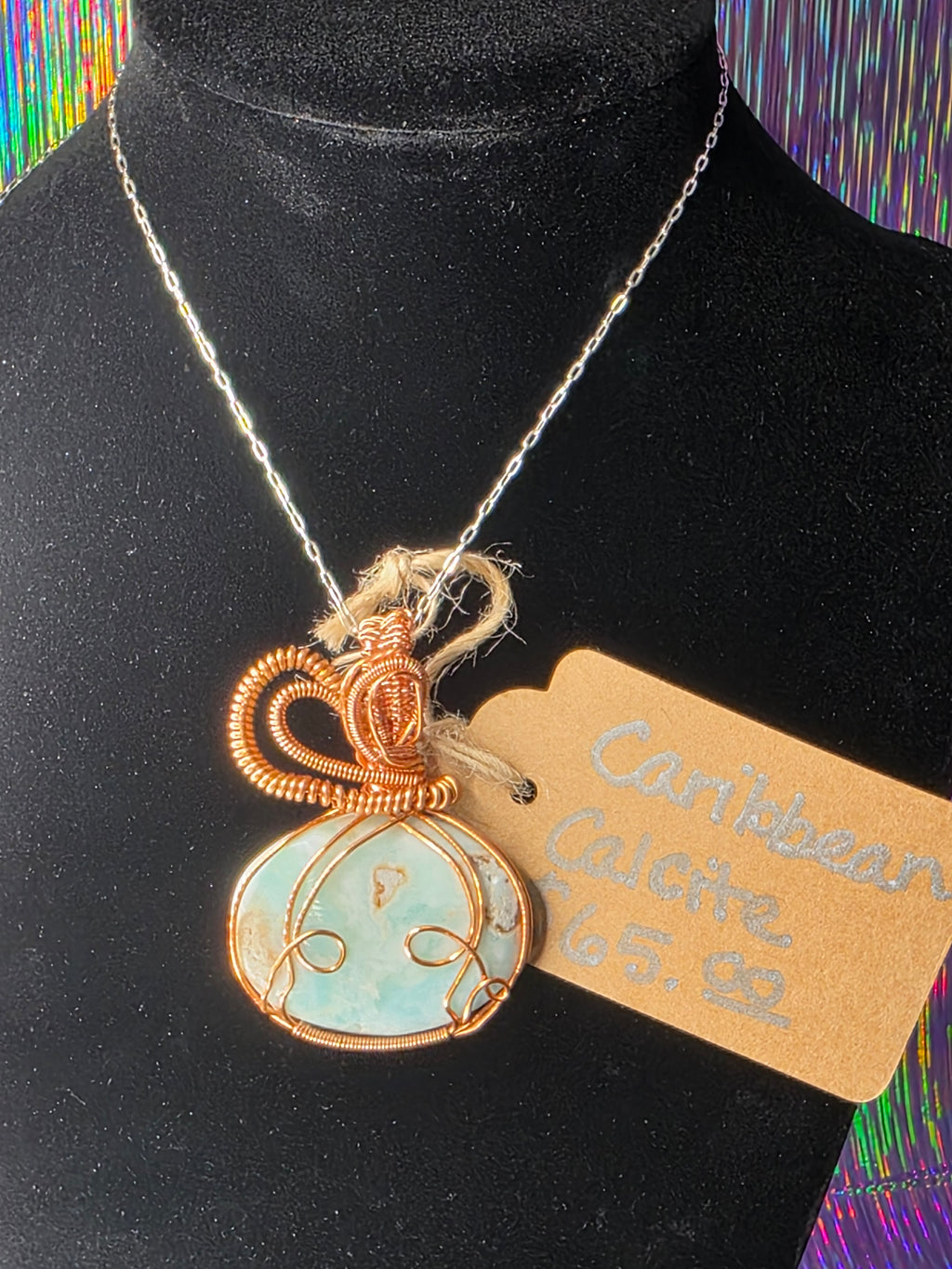 Caribbean Calcite Pendant