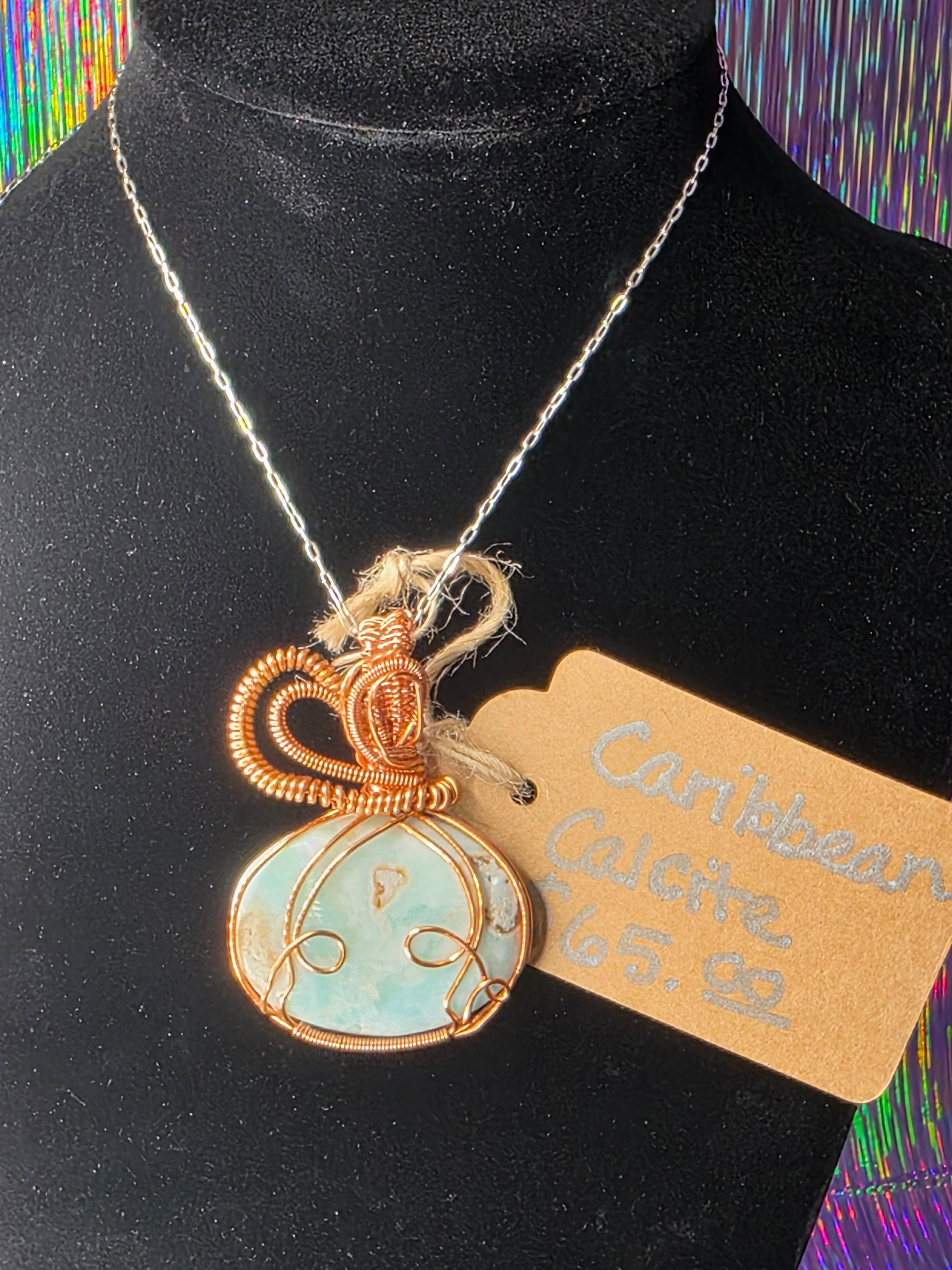 Caribbean Calcite Pendant
