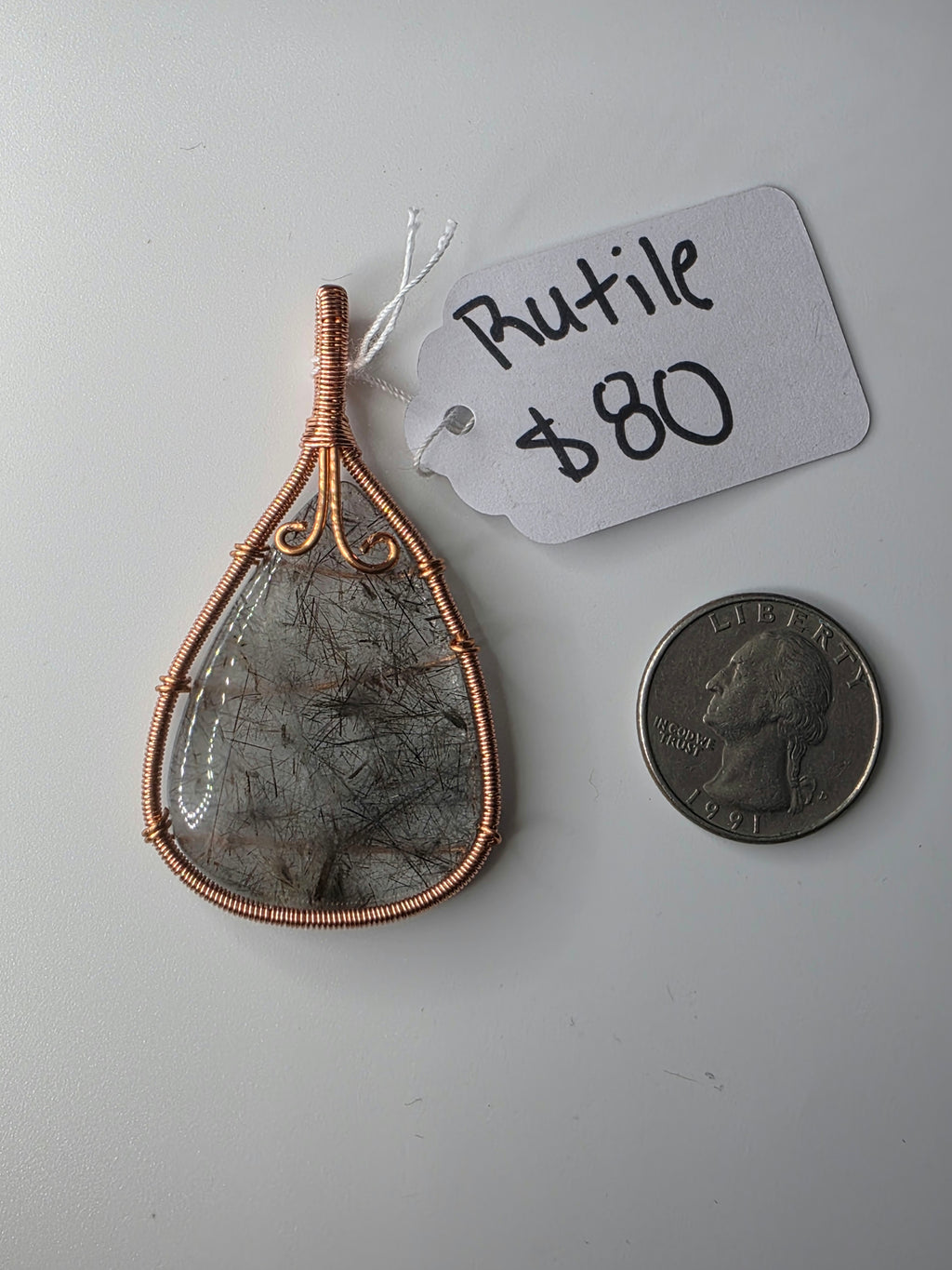 Rutilated Quartz Pendant