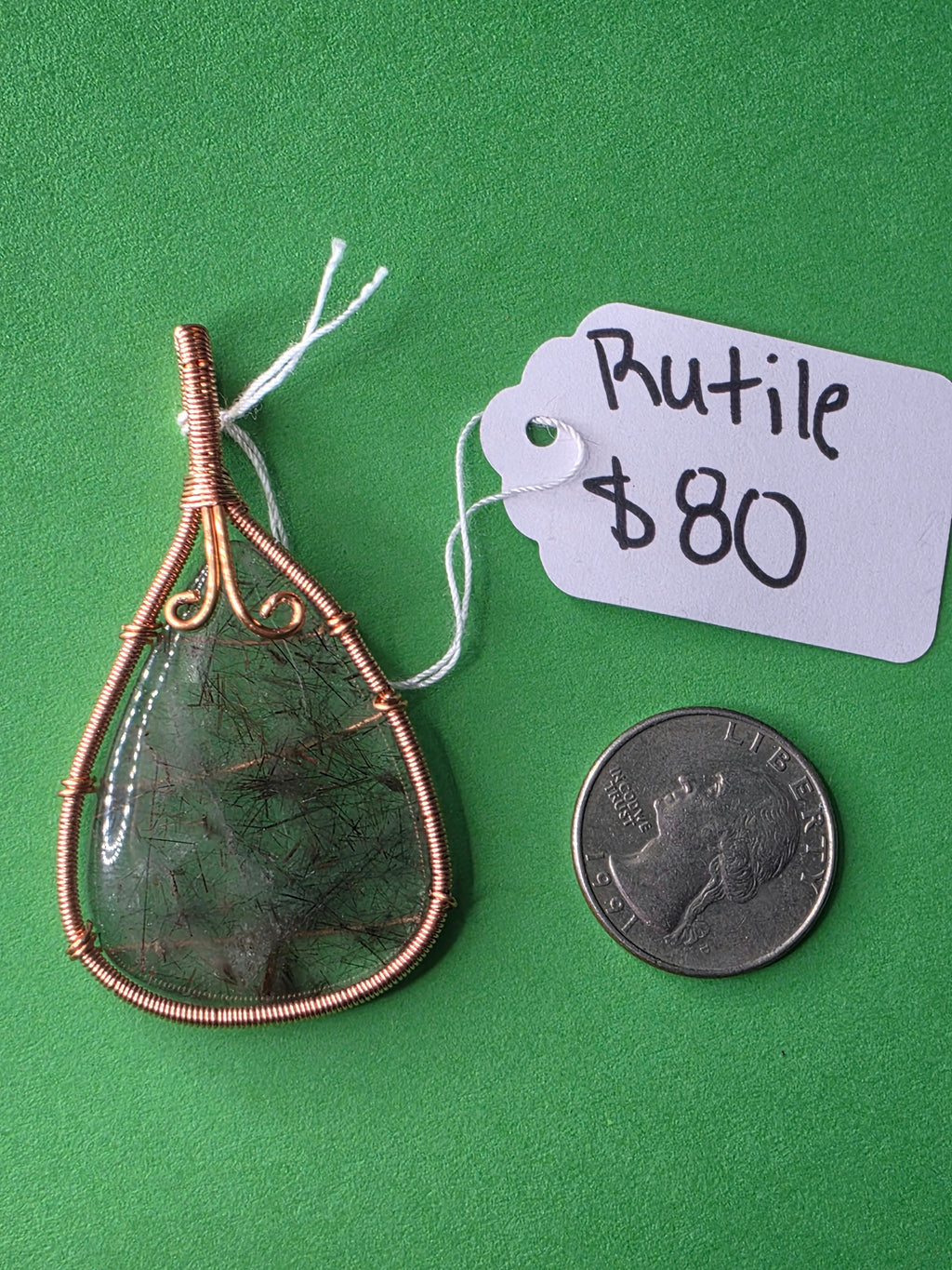 Rutilated Quartz Pendant