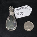 Blue Flash Labradorite Pendant