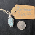 Larimar Upiside Down Teardrop Pendant