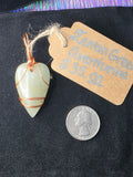 Lemon Green Aventurine Heart Pendant
