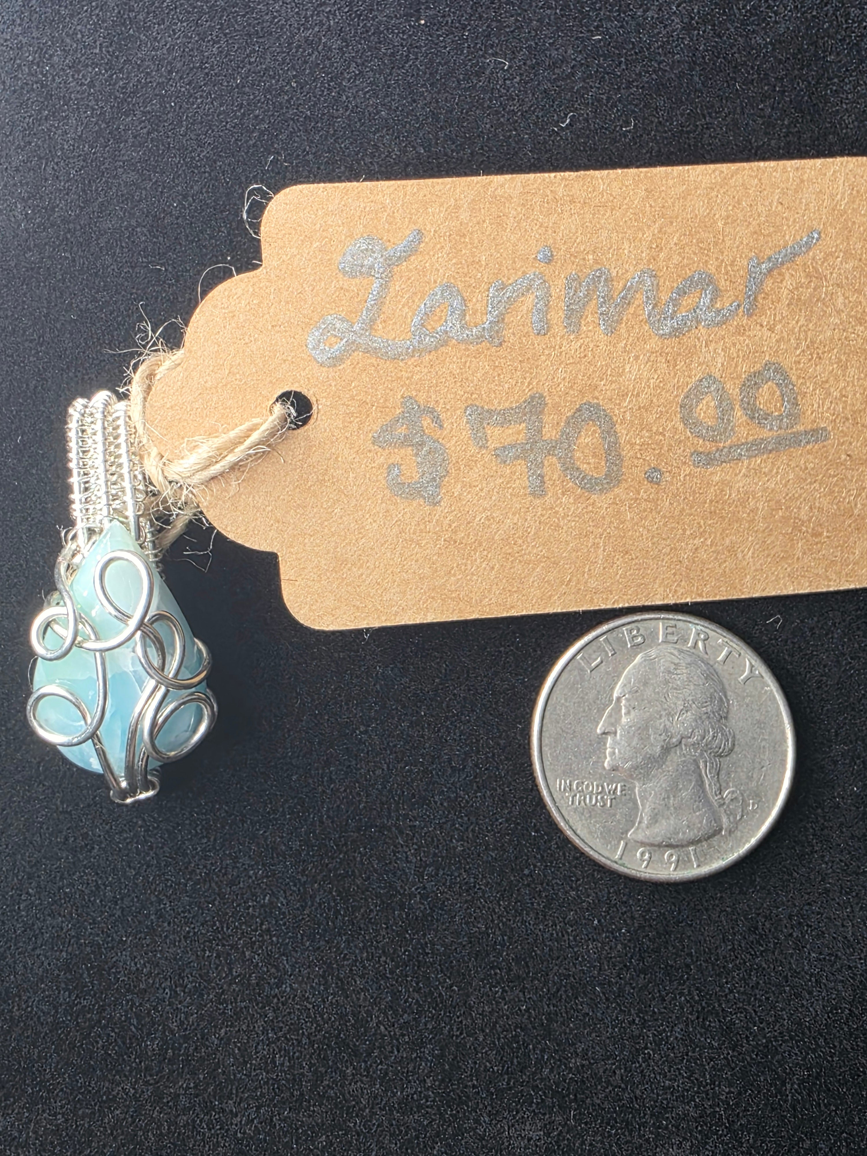 Larimar Mini Pendant