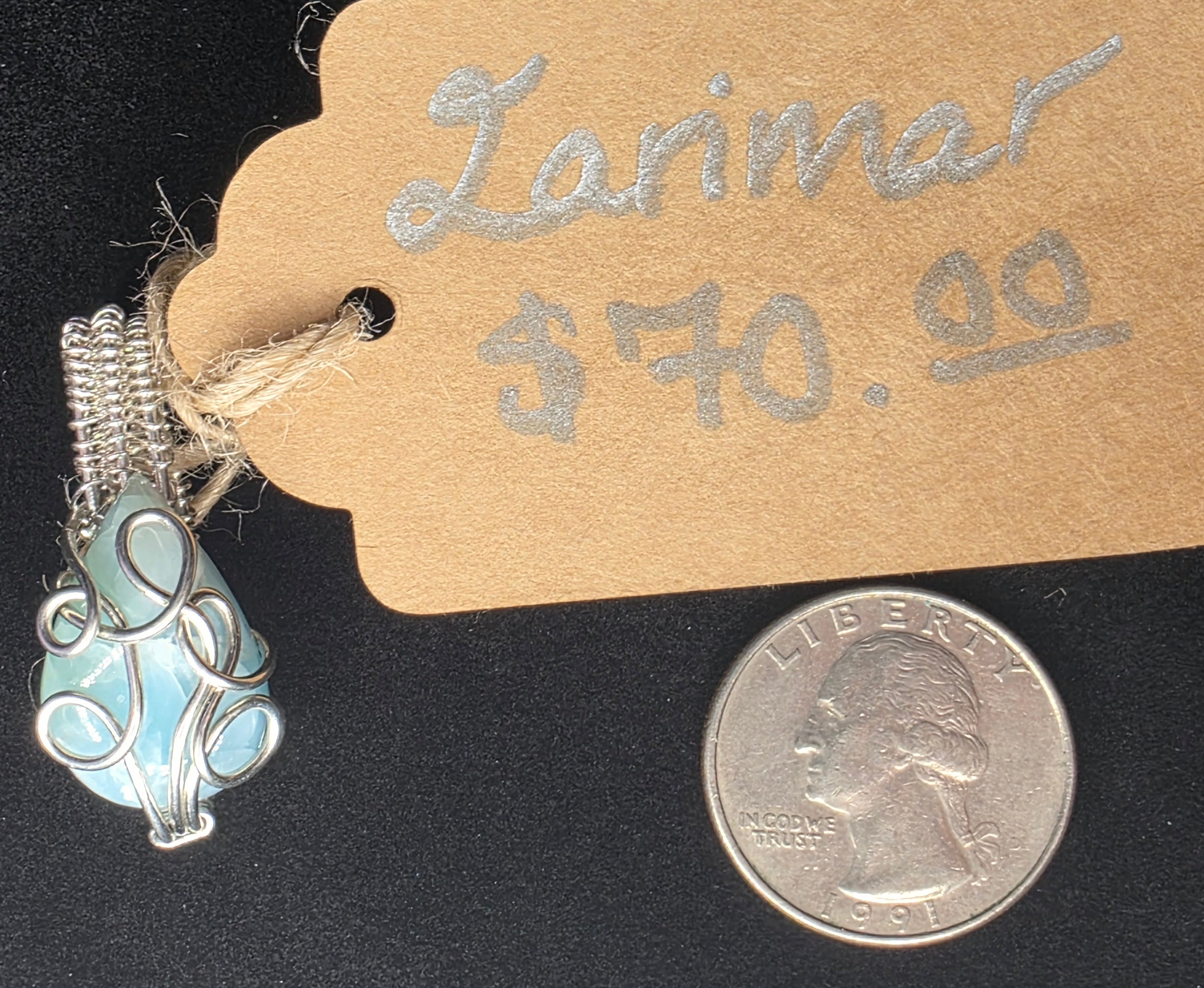 Larimar Mini Pendant