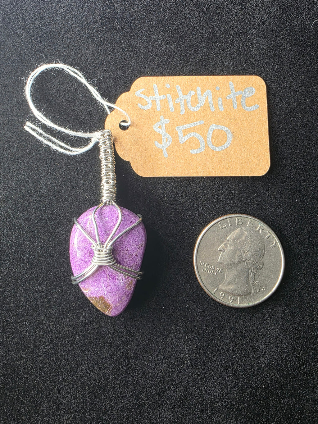 Caged Stichtite Pendant