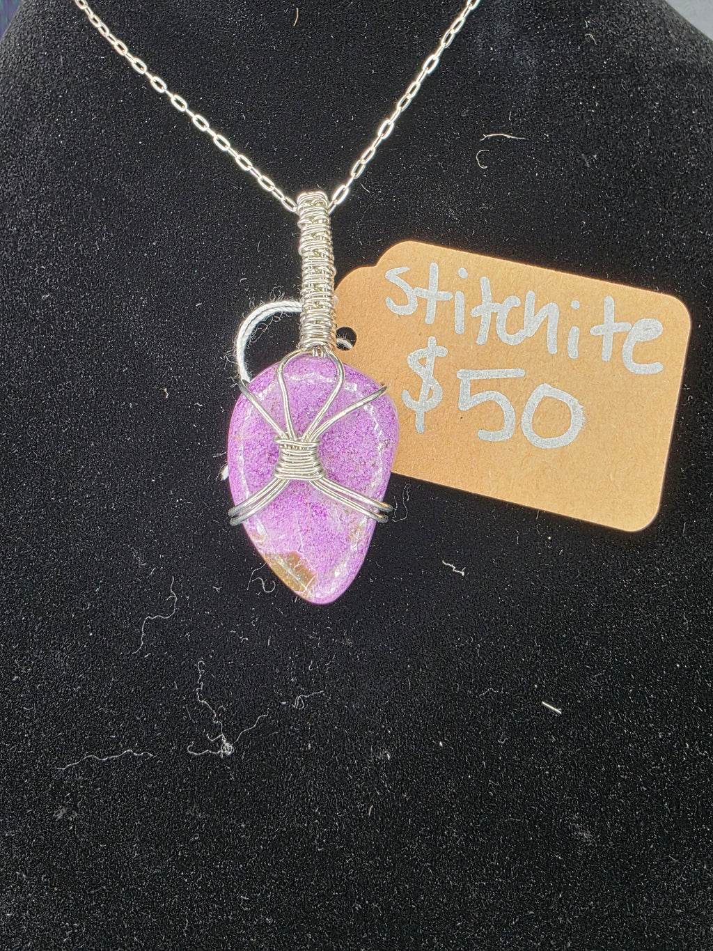 Caged Stichtite Pendant