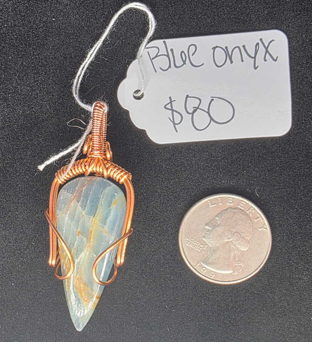 Blue Onyx Pendant