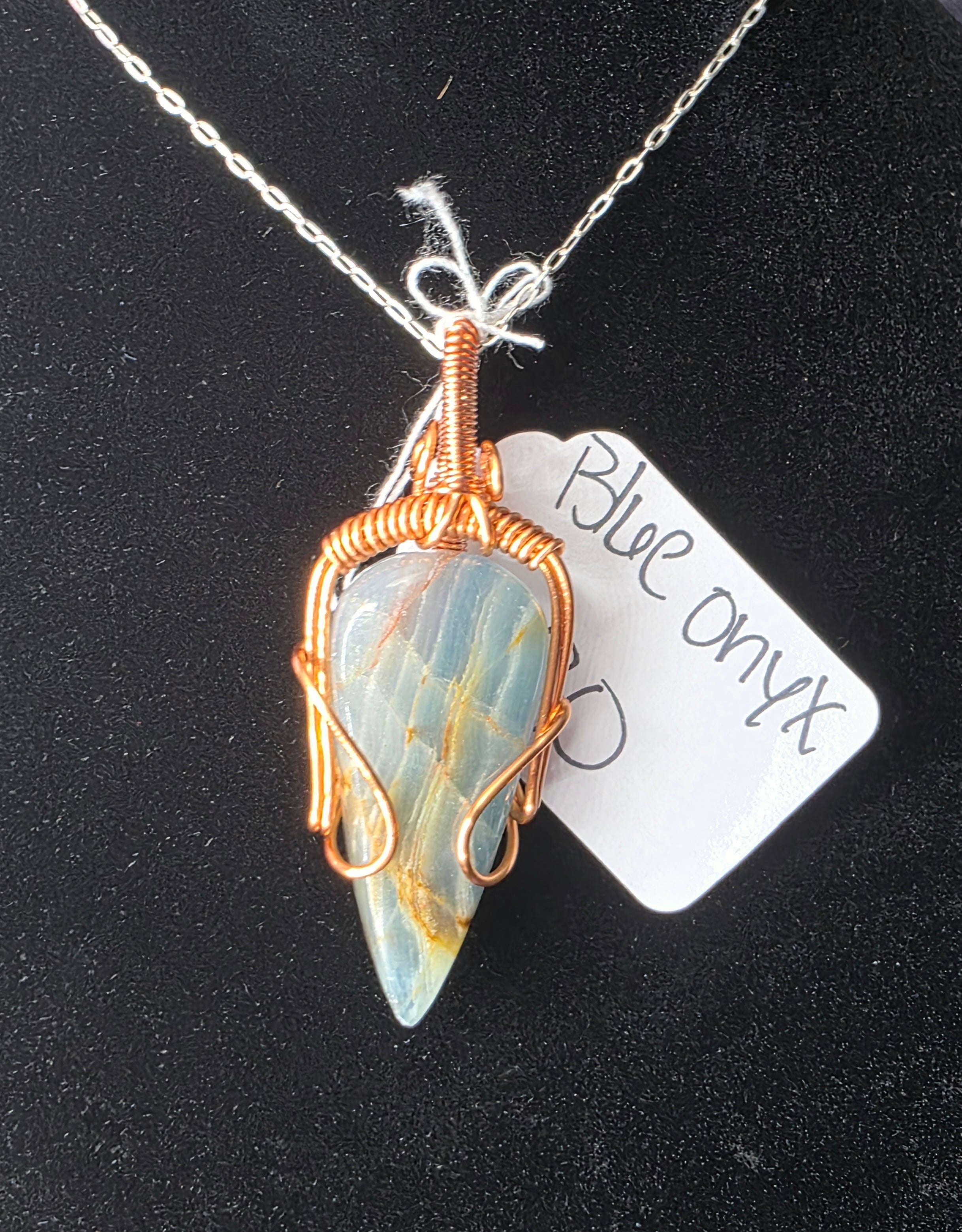Blue Onyx Pendant
