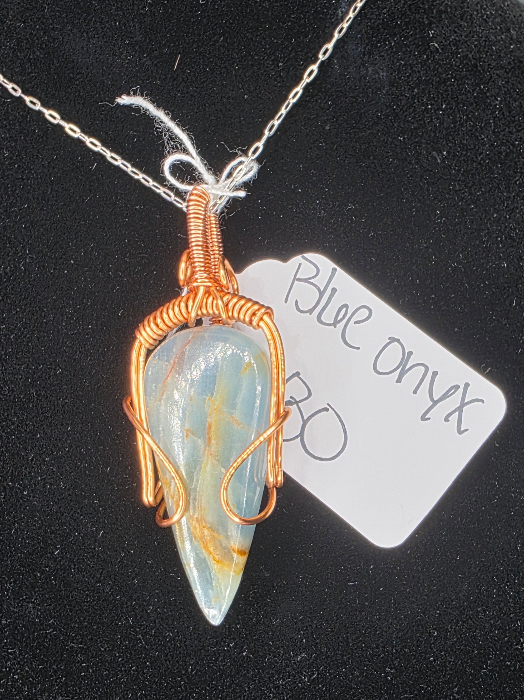 Blue Onyx Pendant