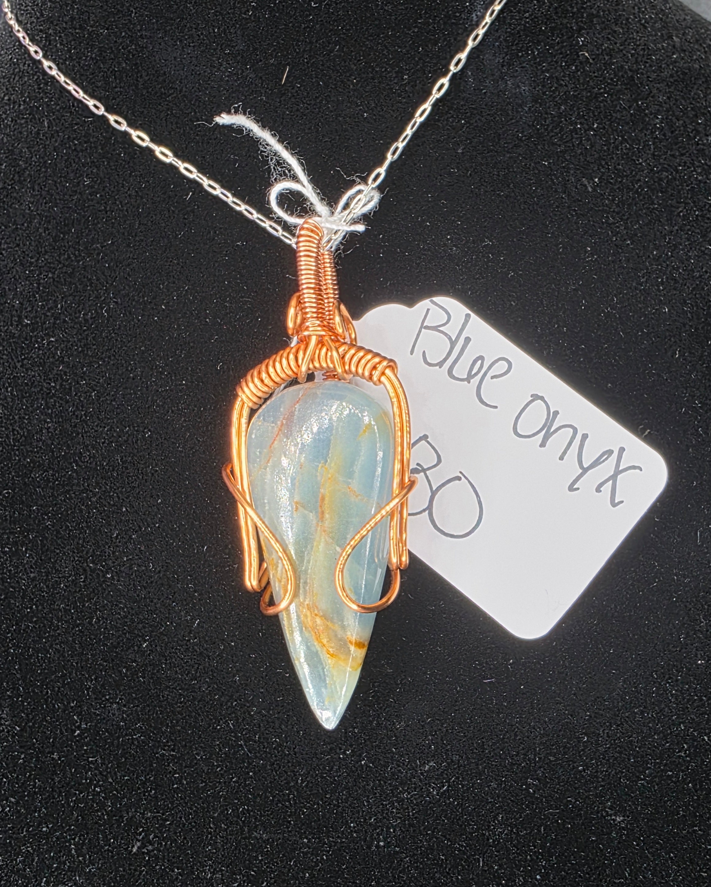 Blue Onyx Pendant