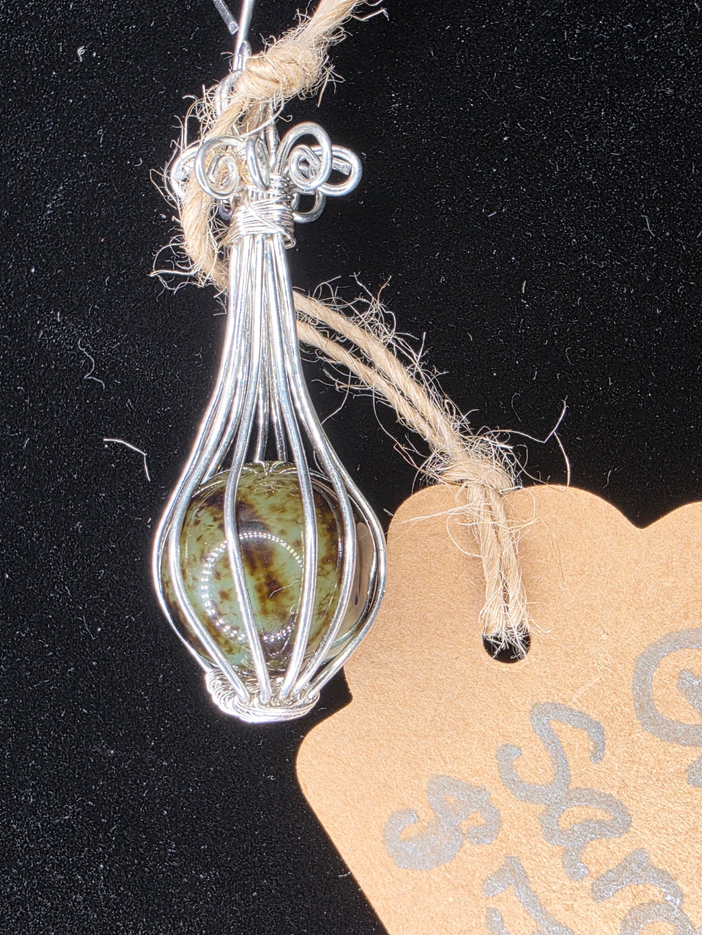 Green Sardonyx Sphere Pendant