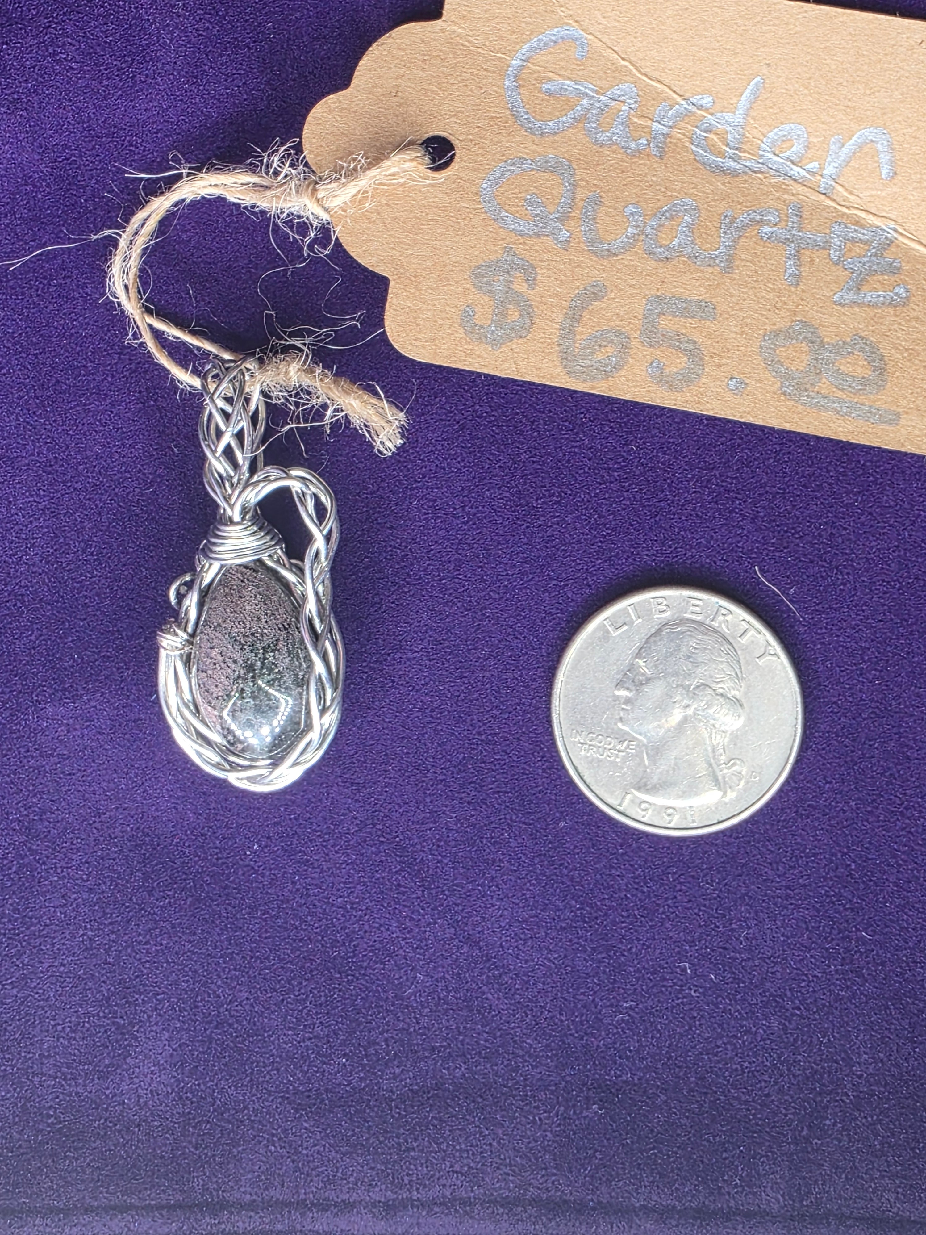 Garden Quartz Teardrop Pendant