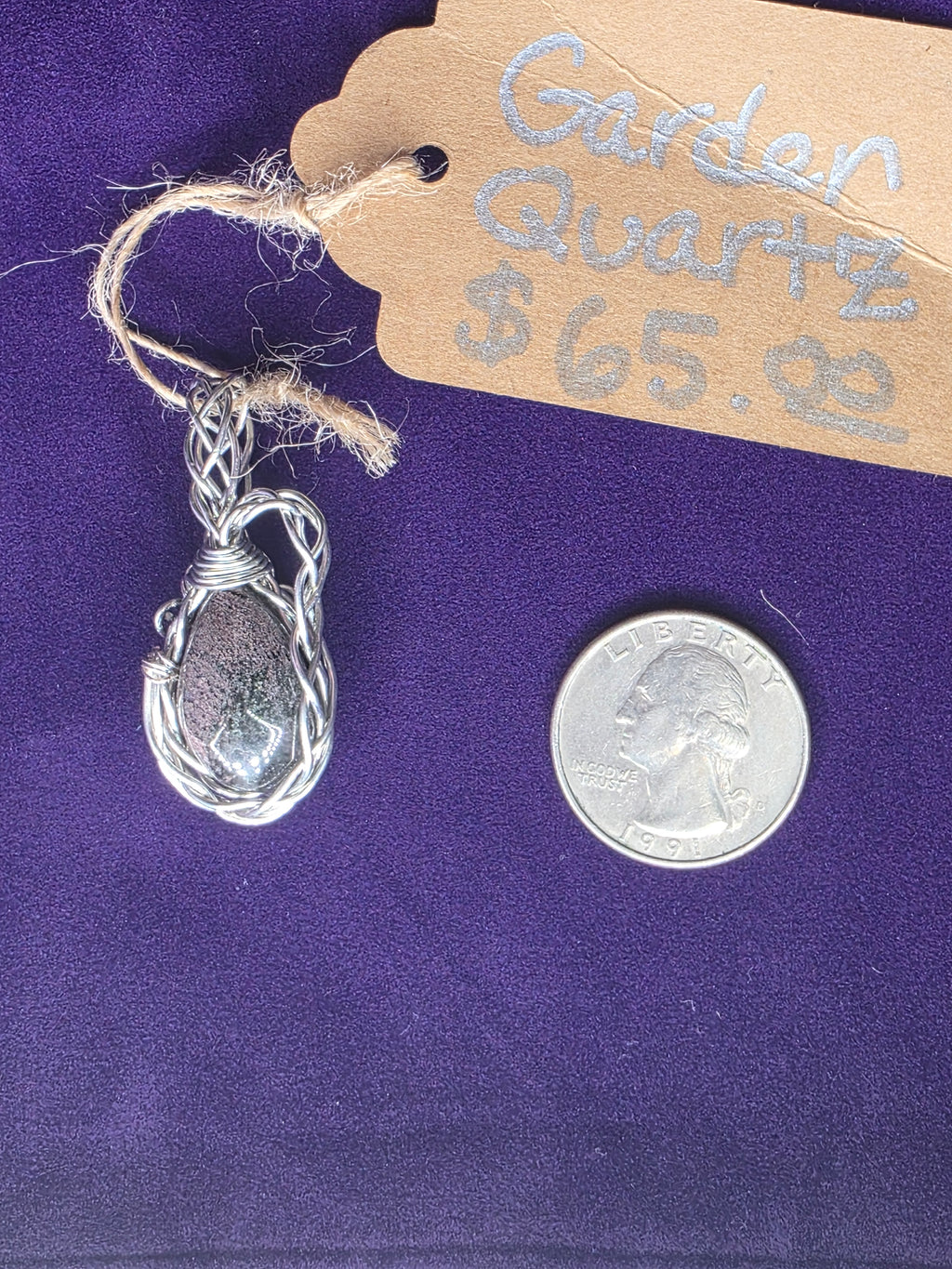 Garden Quartz Teardrop Pendant