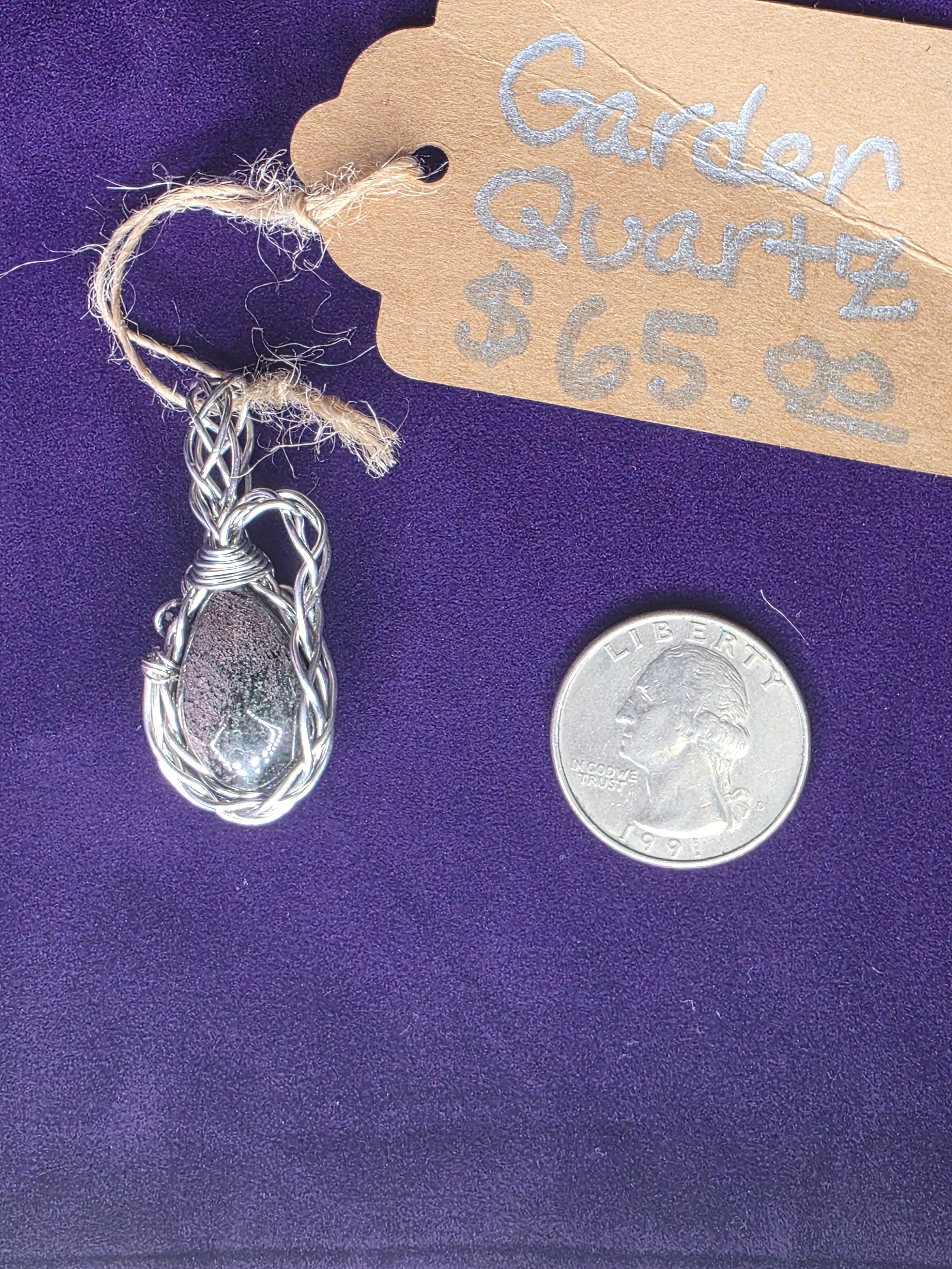 Garden Quartz Teardrop Pendant
