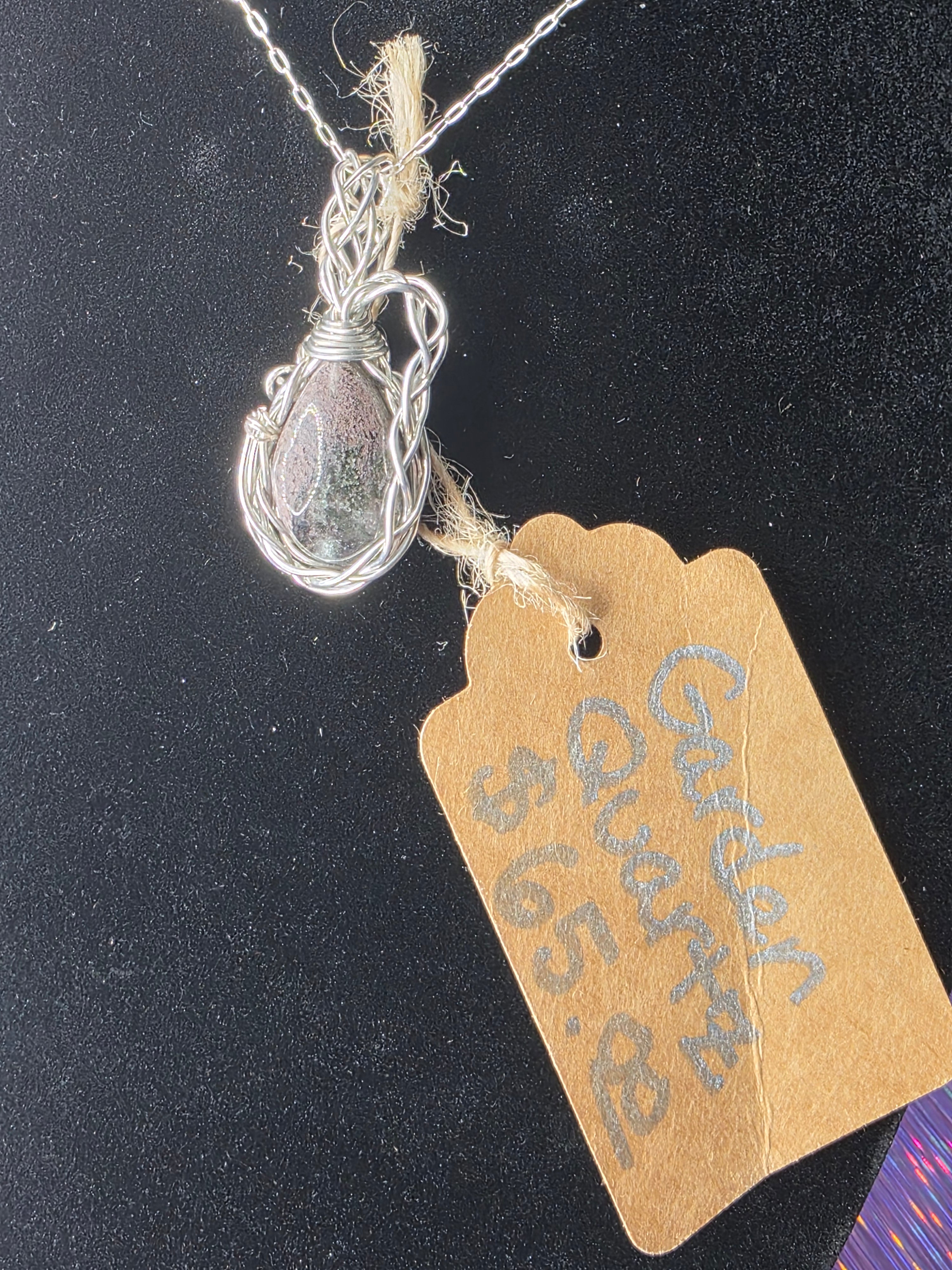 Garden Quartz Teardrop Pendant