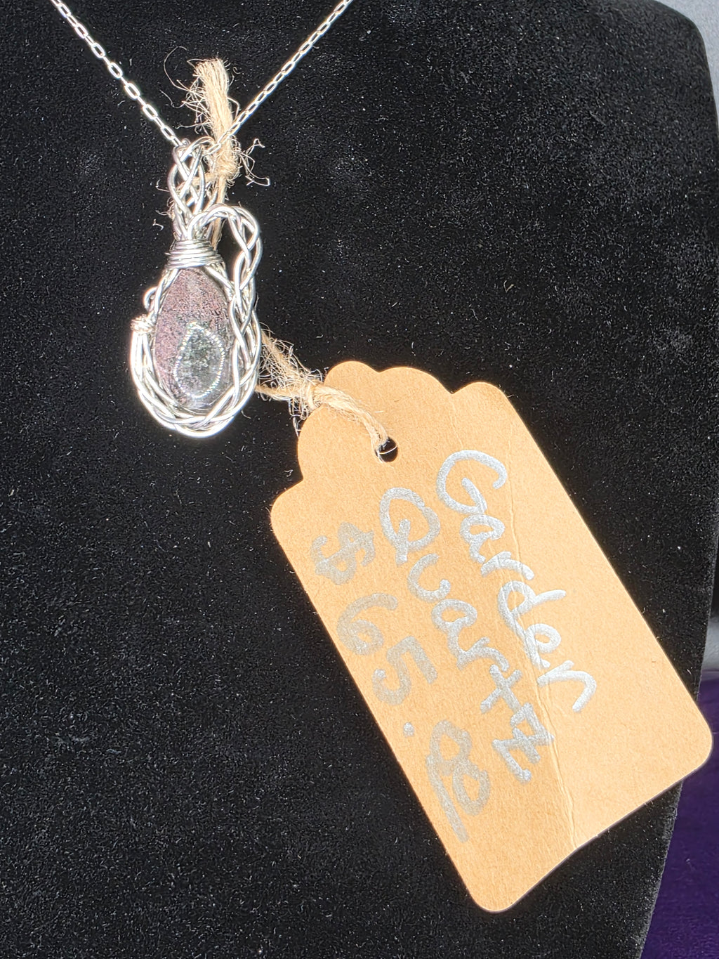 Garden Quartz Teardrop Pendant