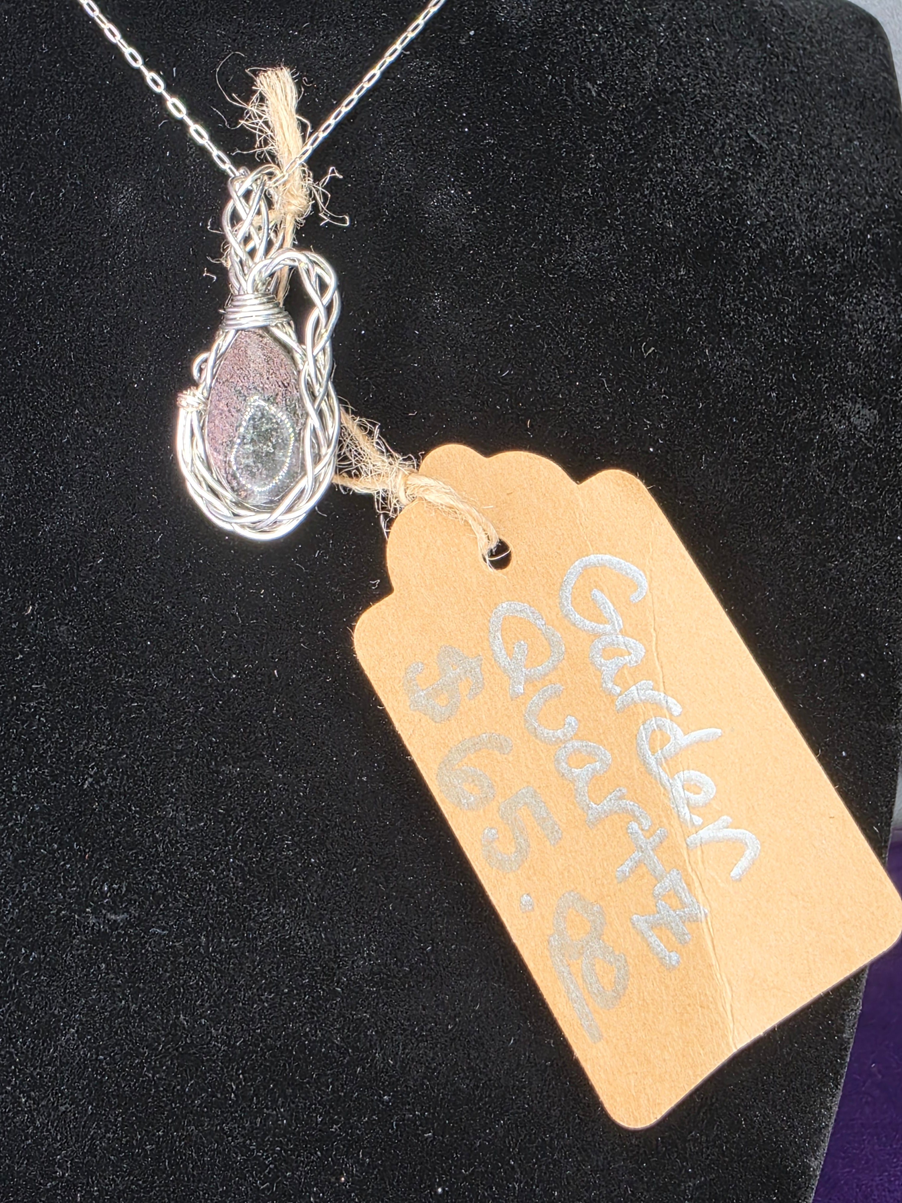 Garden Quartz Teardrop Pendant
