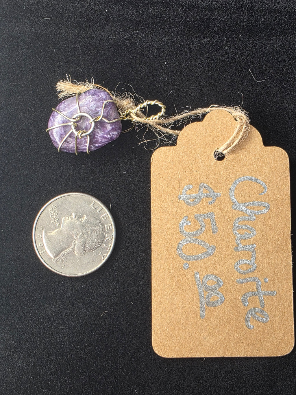 Charoite Oval Pendant