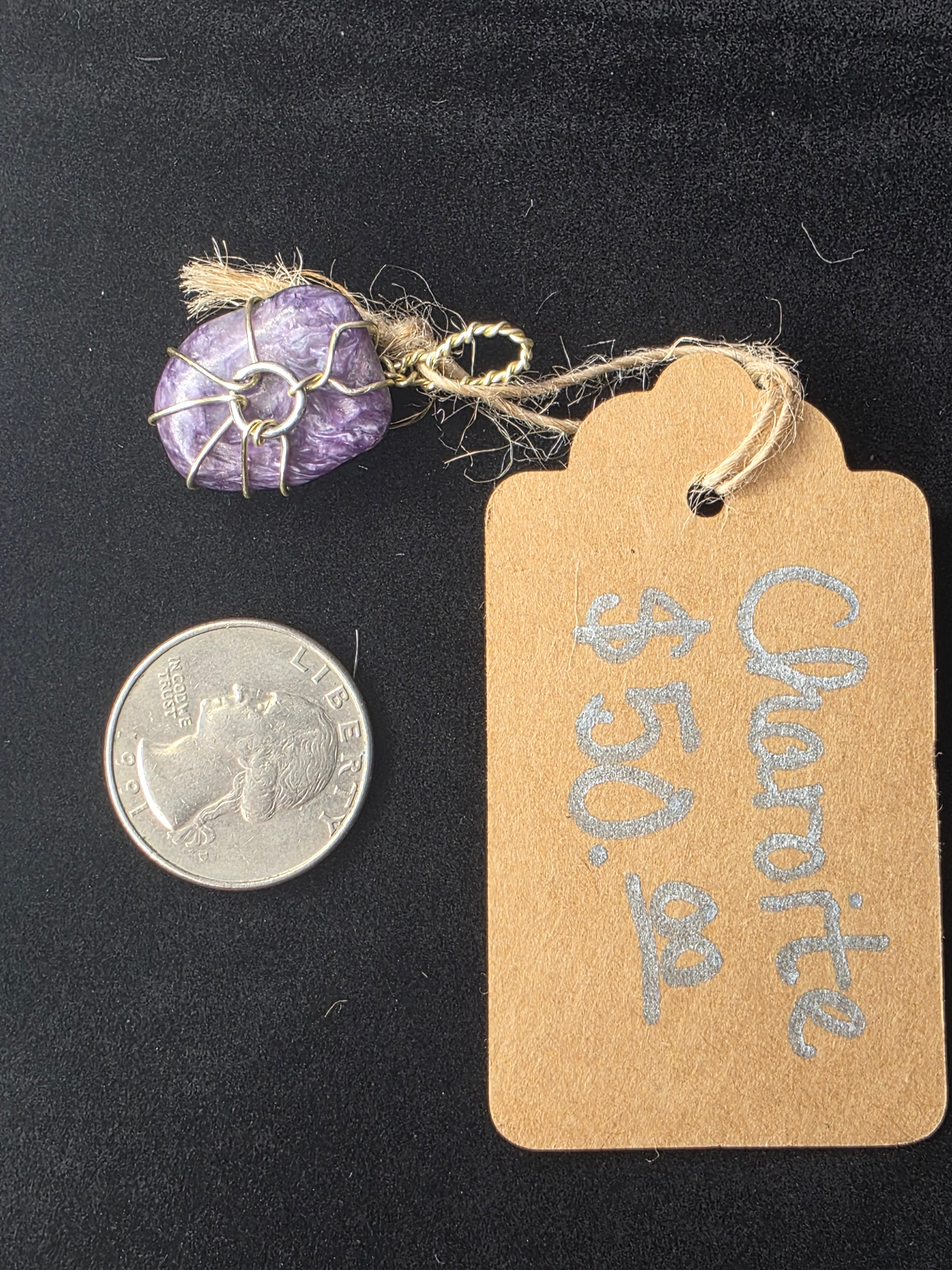 Charoite Oval Pendant