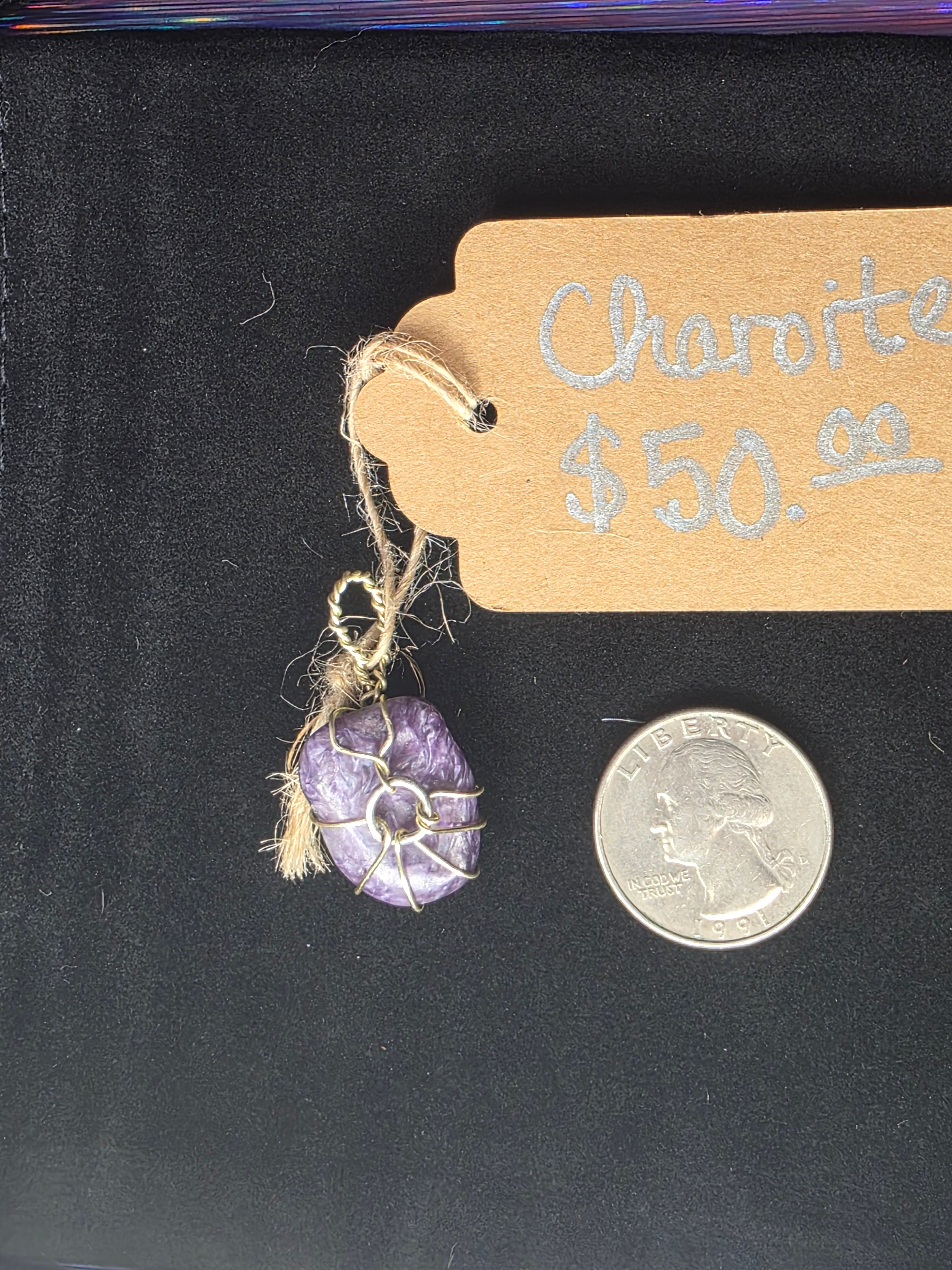 Charoite Oval Pendant
