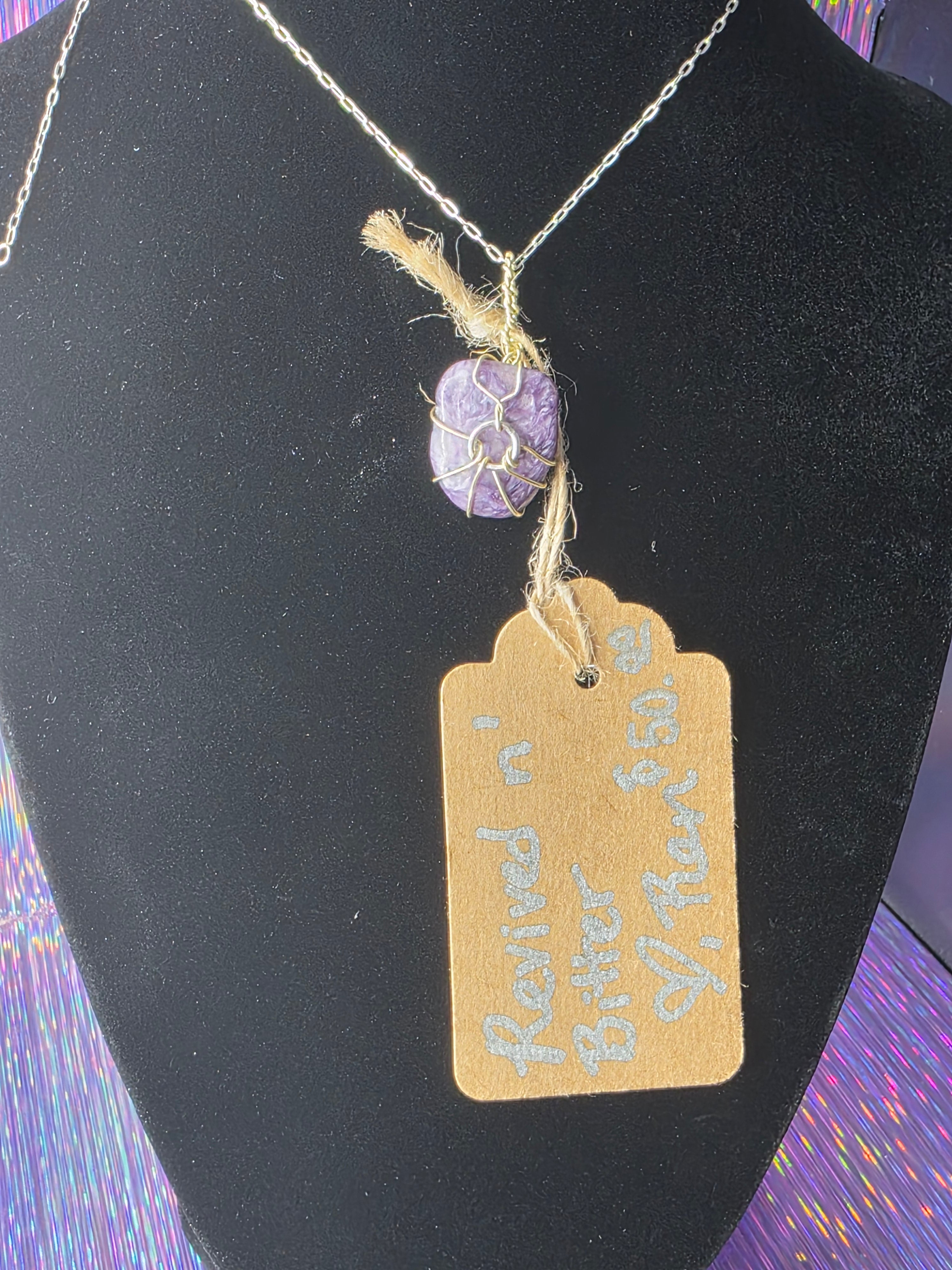Charoite Oval Pendant