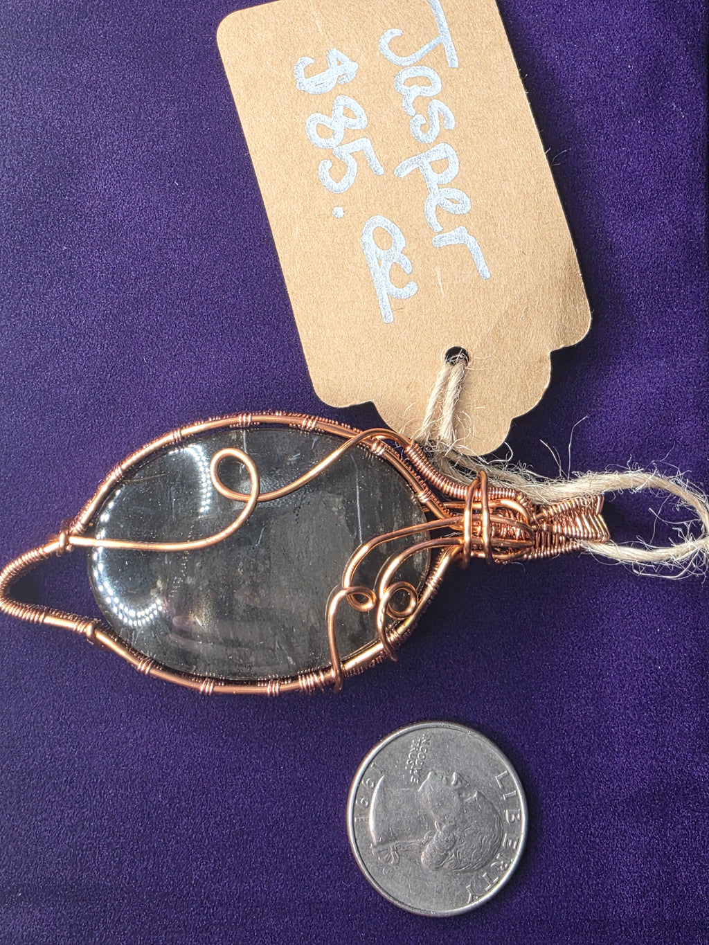 Yemeni Jasper Oval Pendant