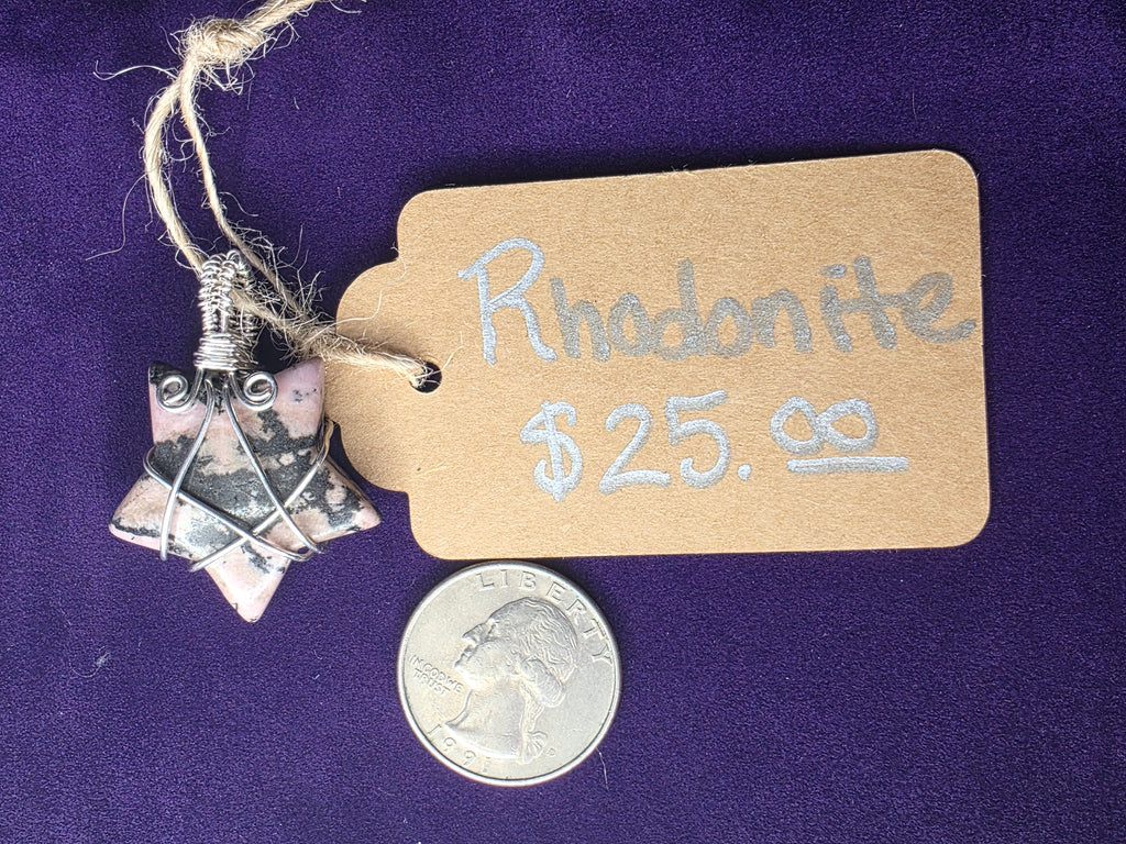 Rhodonite Star Pendant