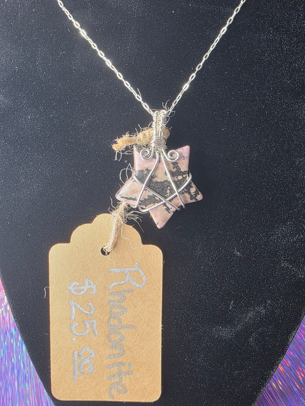 Rhodonite Star Pendant