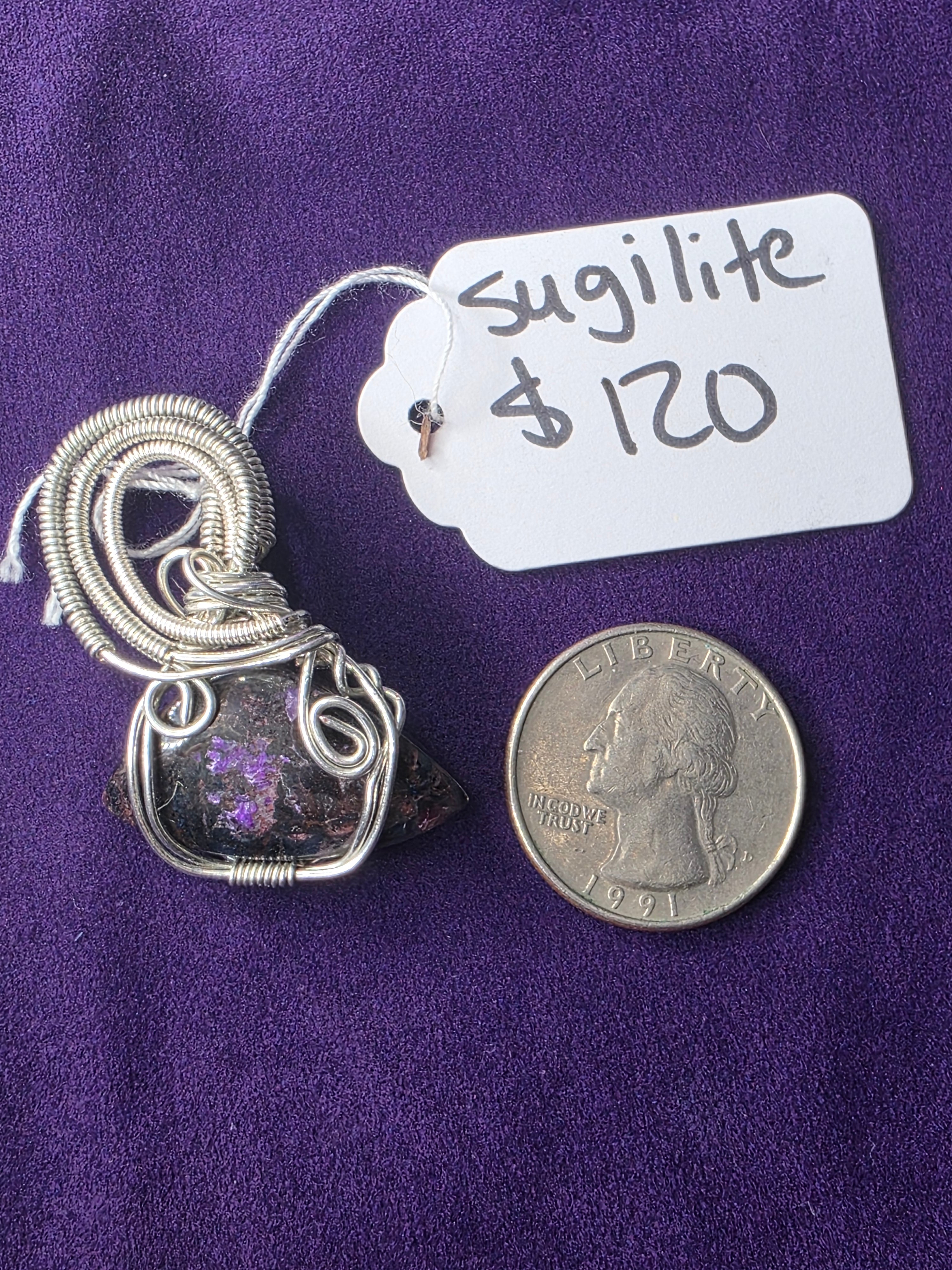 Sugilite Freeform Pendant