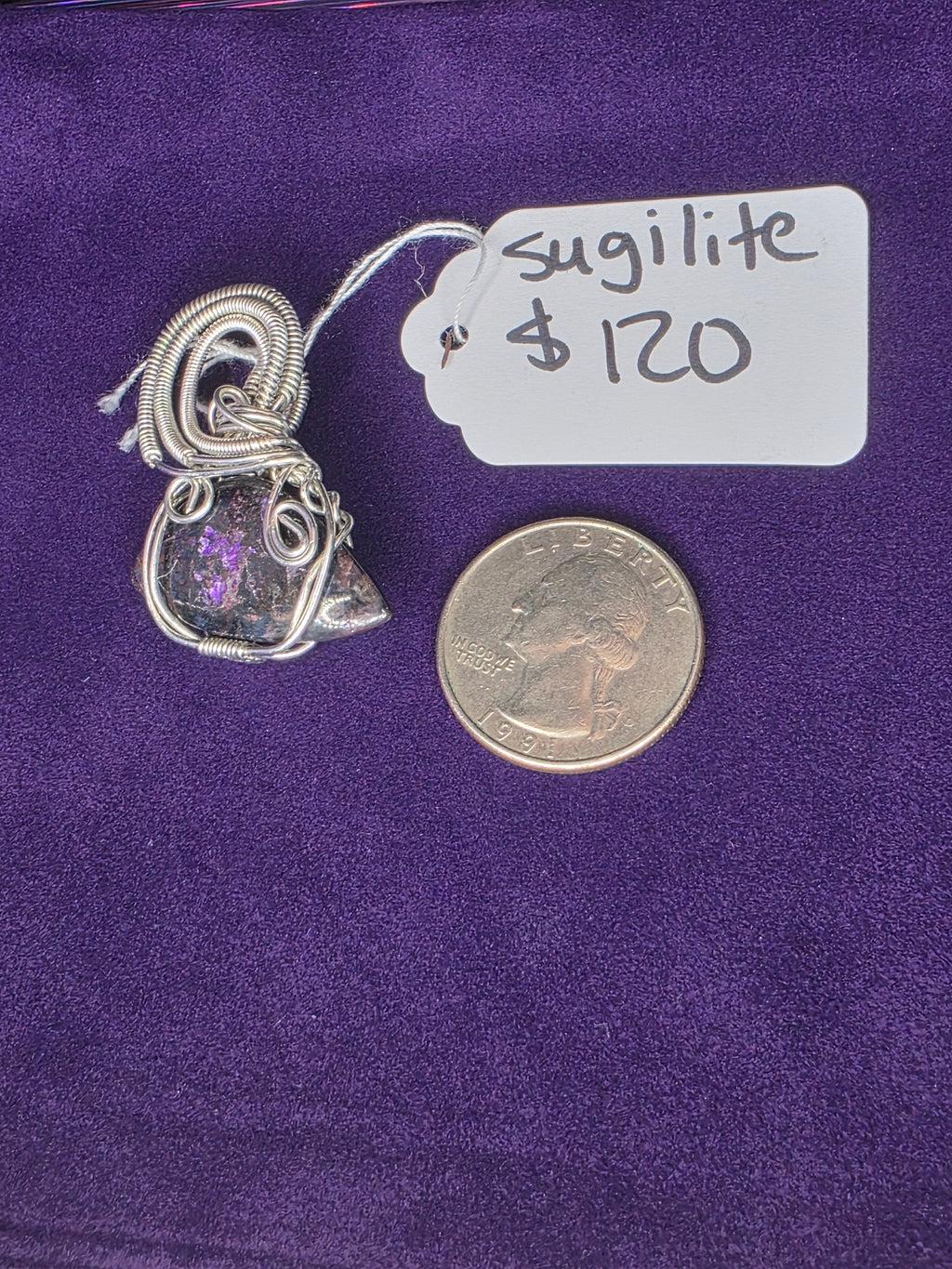 Sugilite Freeform Pendant
