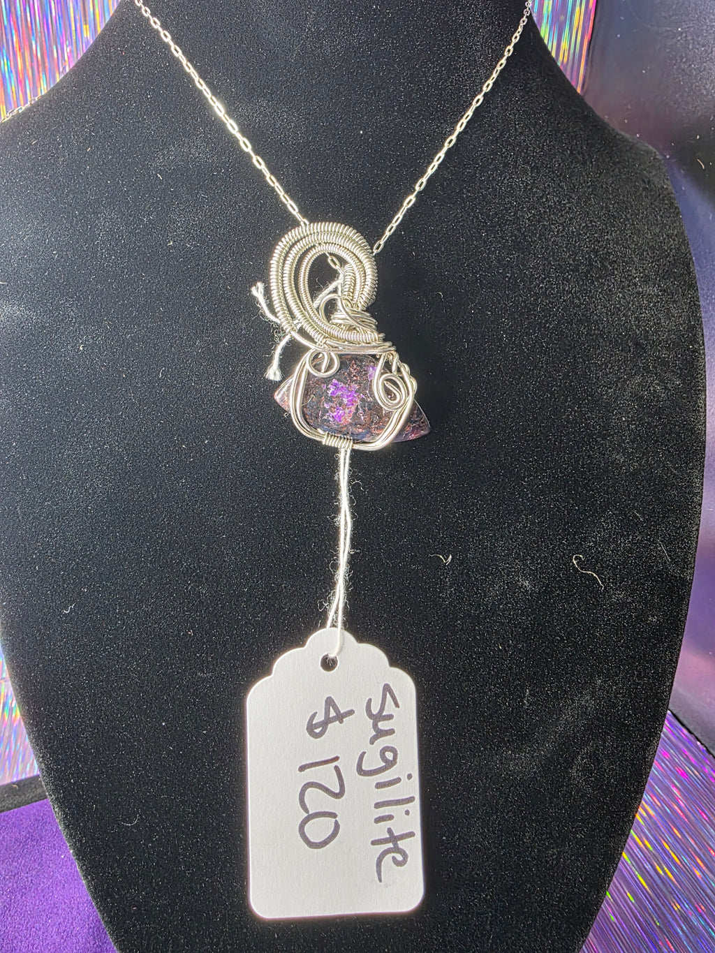 Sugilite Freeform Pendant