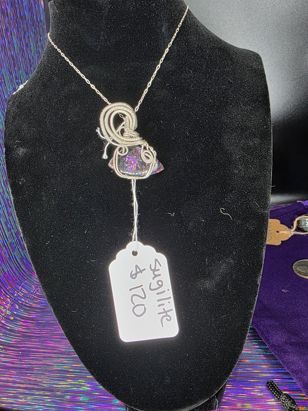 Sugilite Freeform Pendant