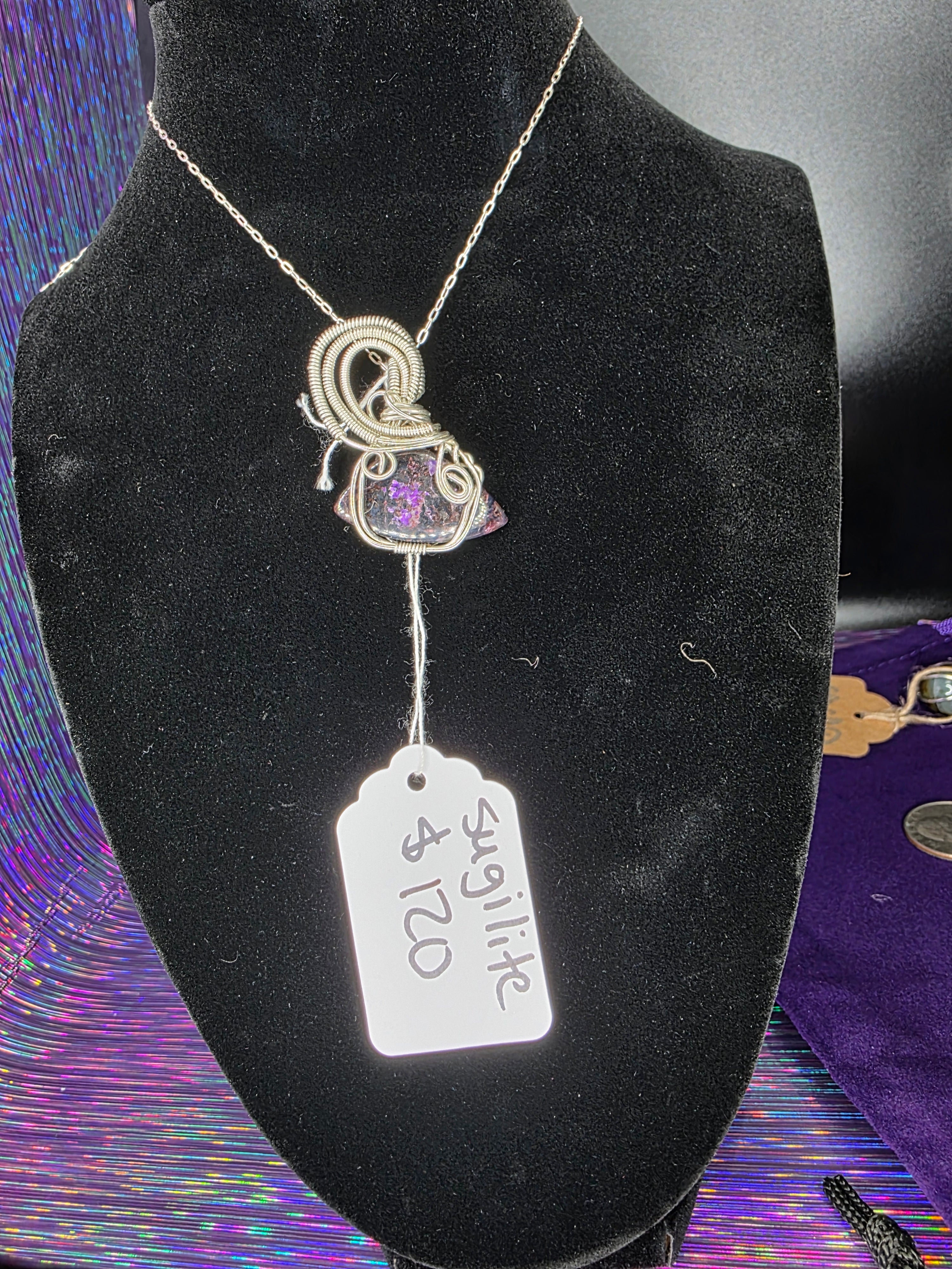 Sugilite Freeform Pendant