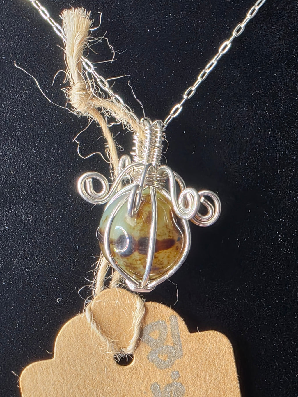 Green Sardonyx Mini Sphere Pendant